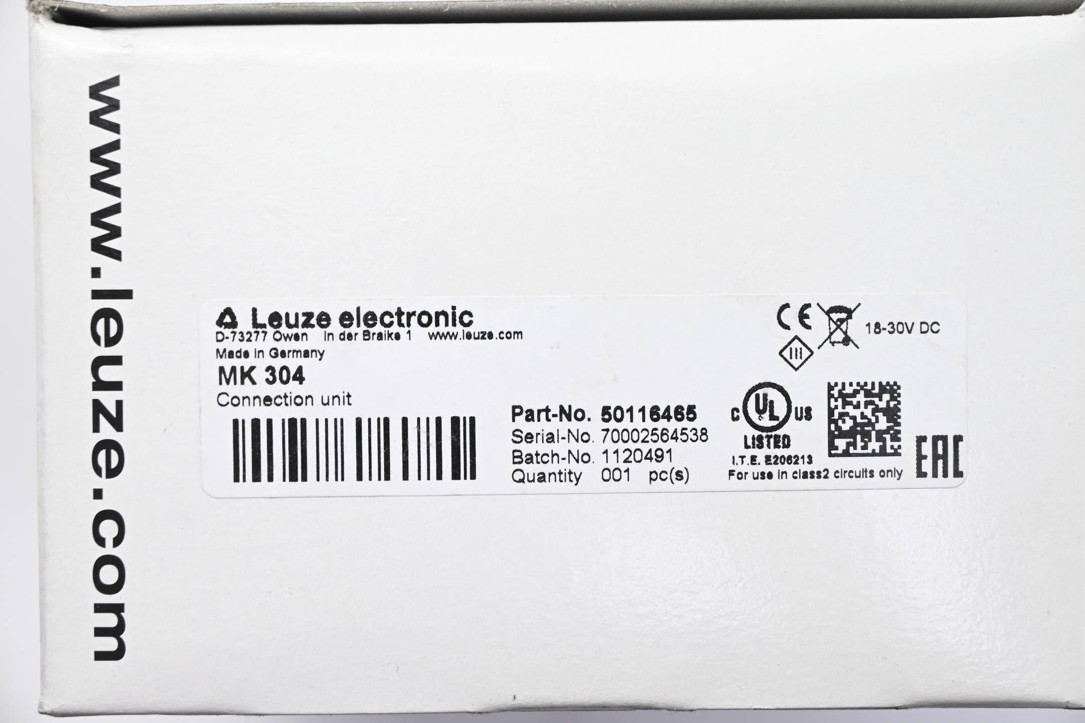 Leuze Electronic Anschlussteil MK 304 ( 50116465 )
