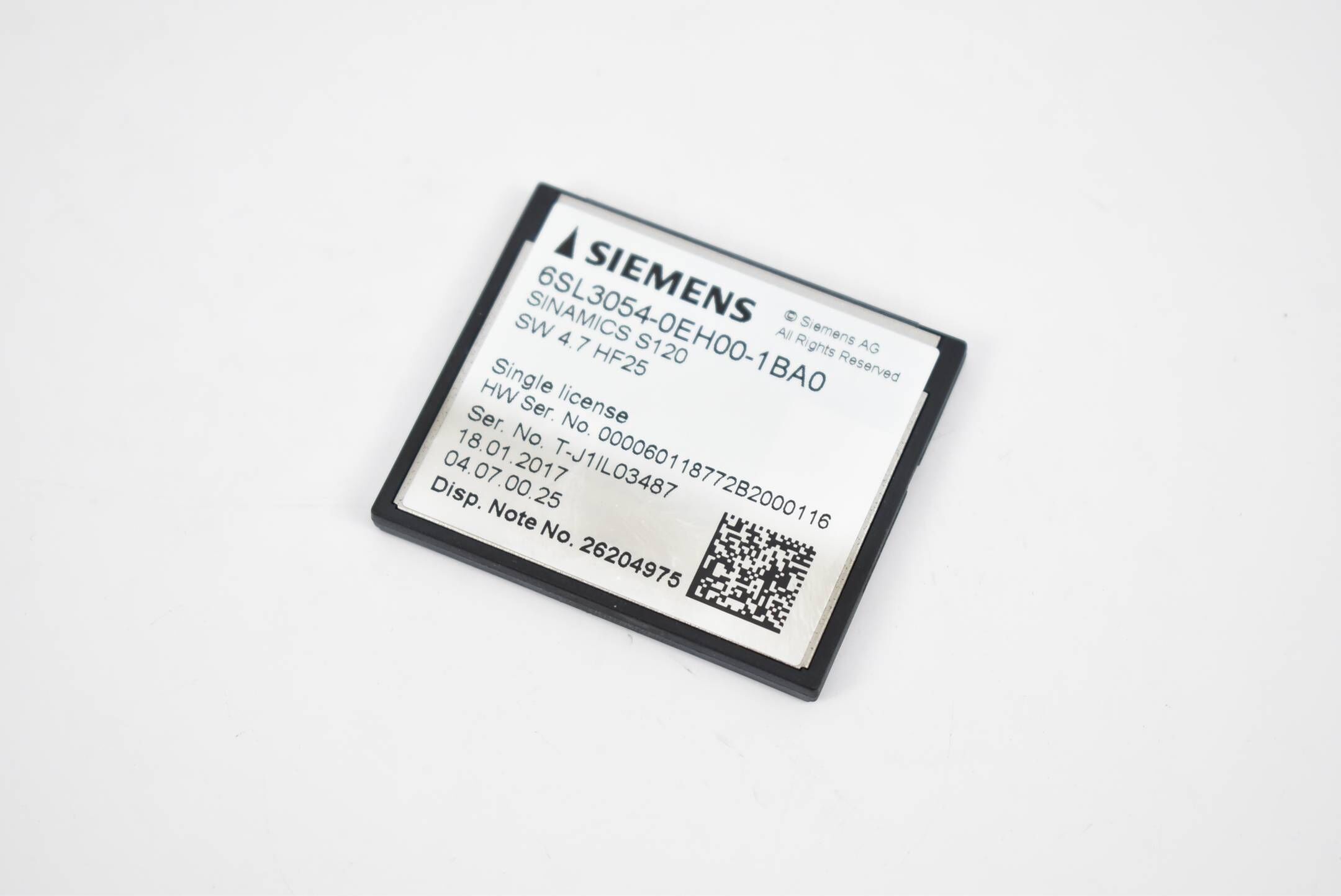 Siemens Sinamics CompactFlash Card 6SL3054-0EH00-1BA0 ( 6SL3 054-0EH00-1BA0 )