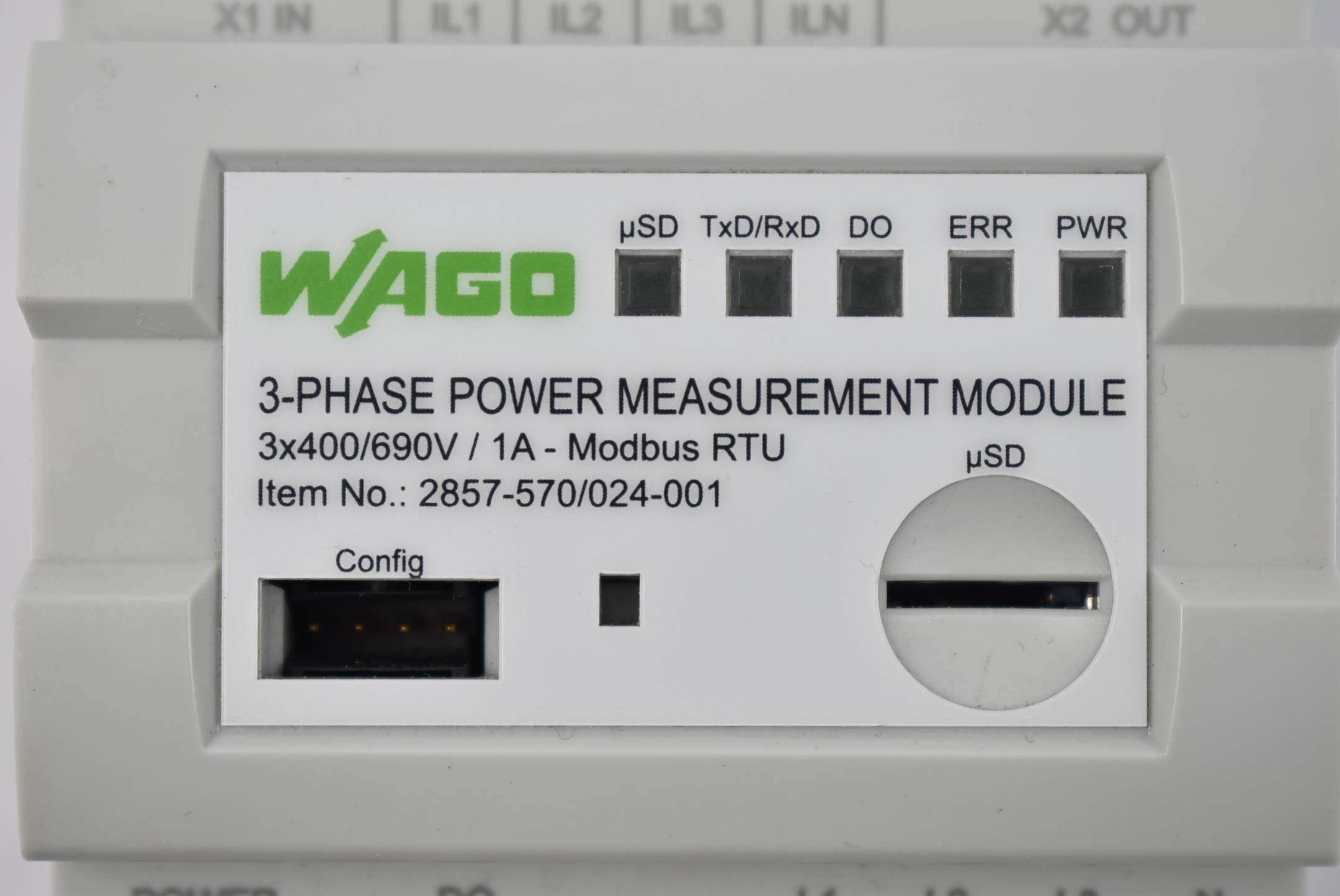 Wago 3-Phasen-Leistungsmessumformer 2857-570/024-001