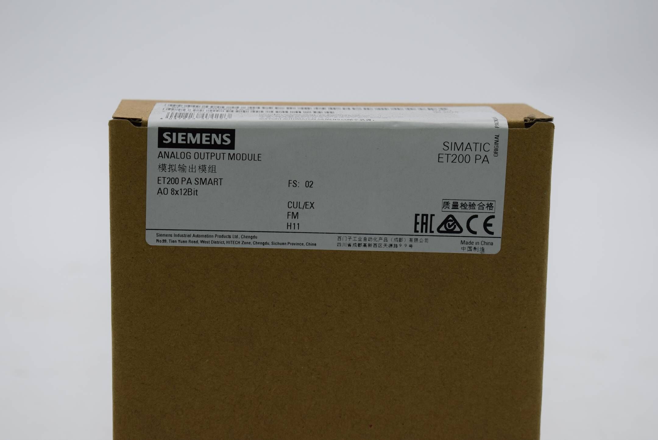 Siemens simatic ET200 PA Smart Analog Output Module 6ES7 650-8BK60-1AA0 ( 6ES7650-8BK60-1AA0 ) FS2