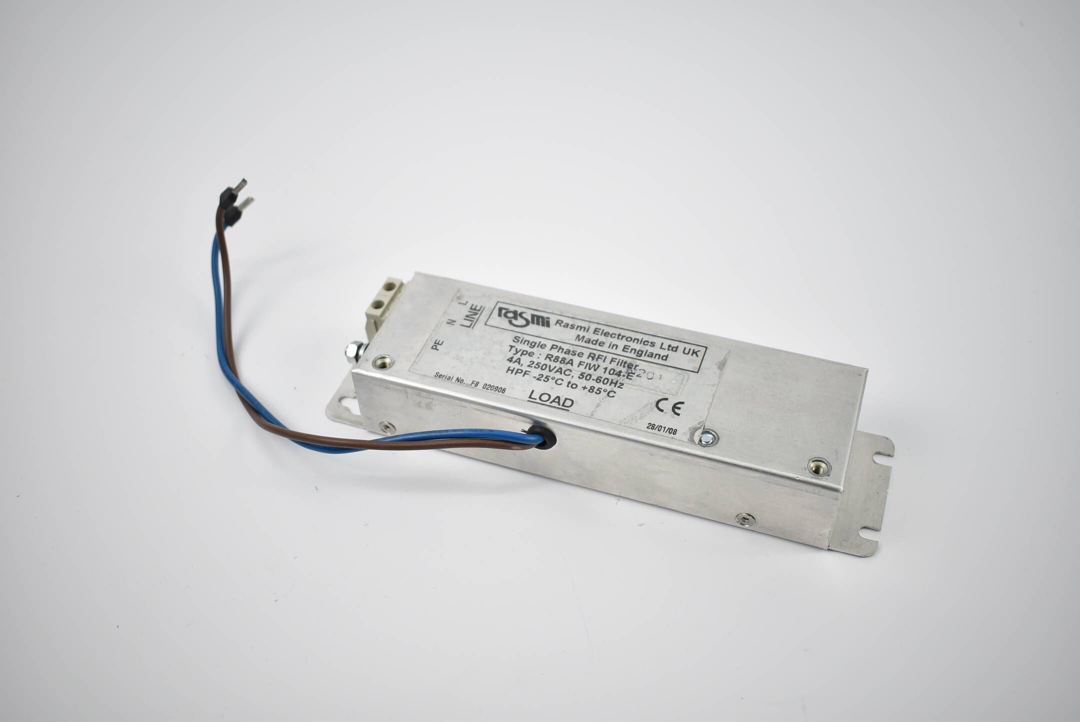 Rasmi Single Phase RFI Filter R88A FIW 104-E ( 4A 250VAC 50-60Hz )