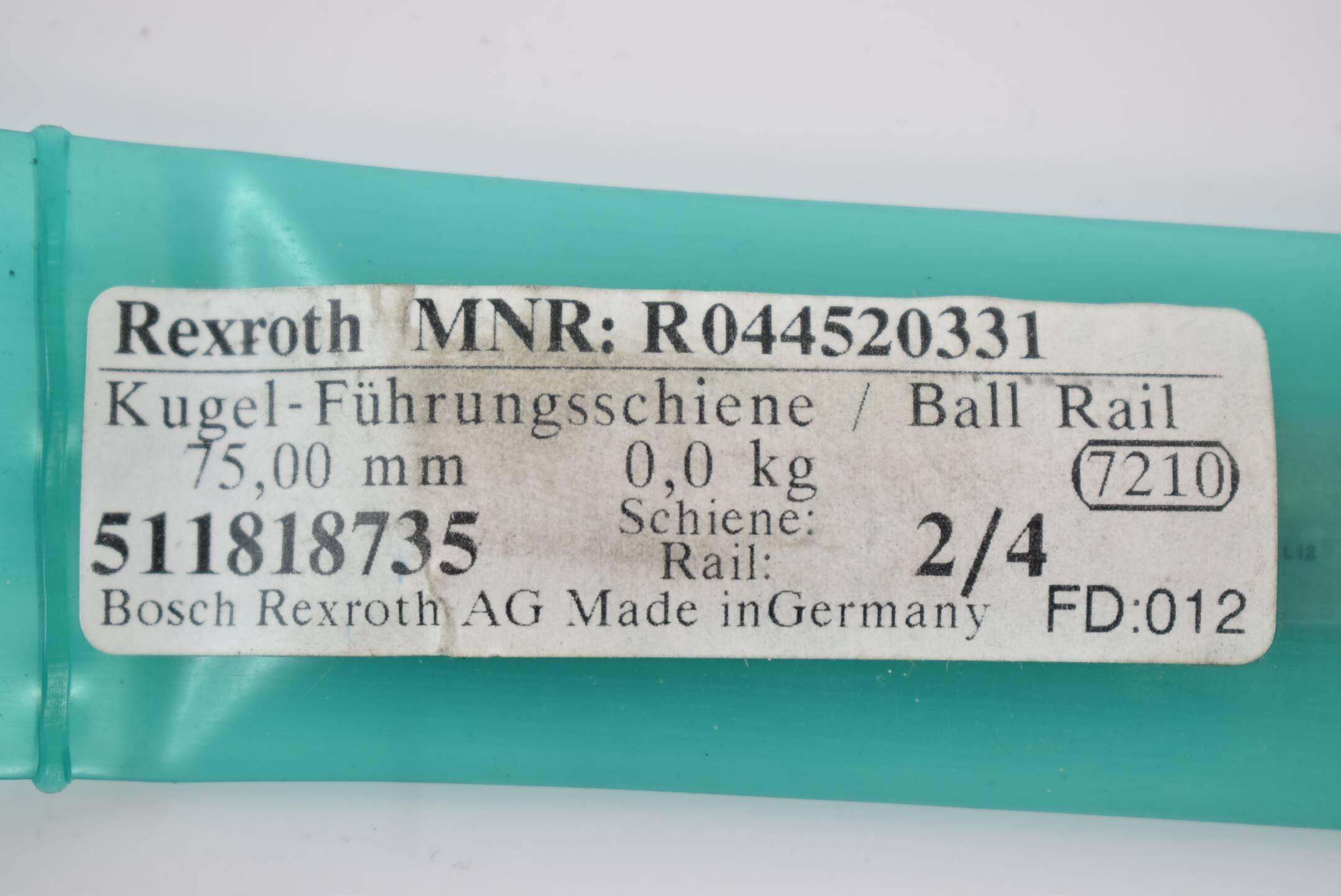 Bosch Rexroth Kugel-Führungsschiene R044520331 ( 75,00mm )