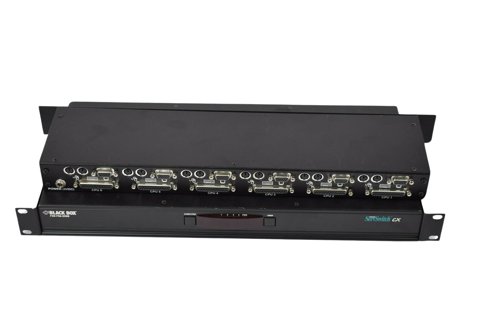 Black Box 724-746-550 ServSwitch CAT5 KVM ExtenderHub & ServSwitch CX KV0416A-R2