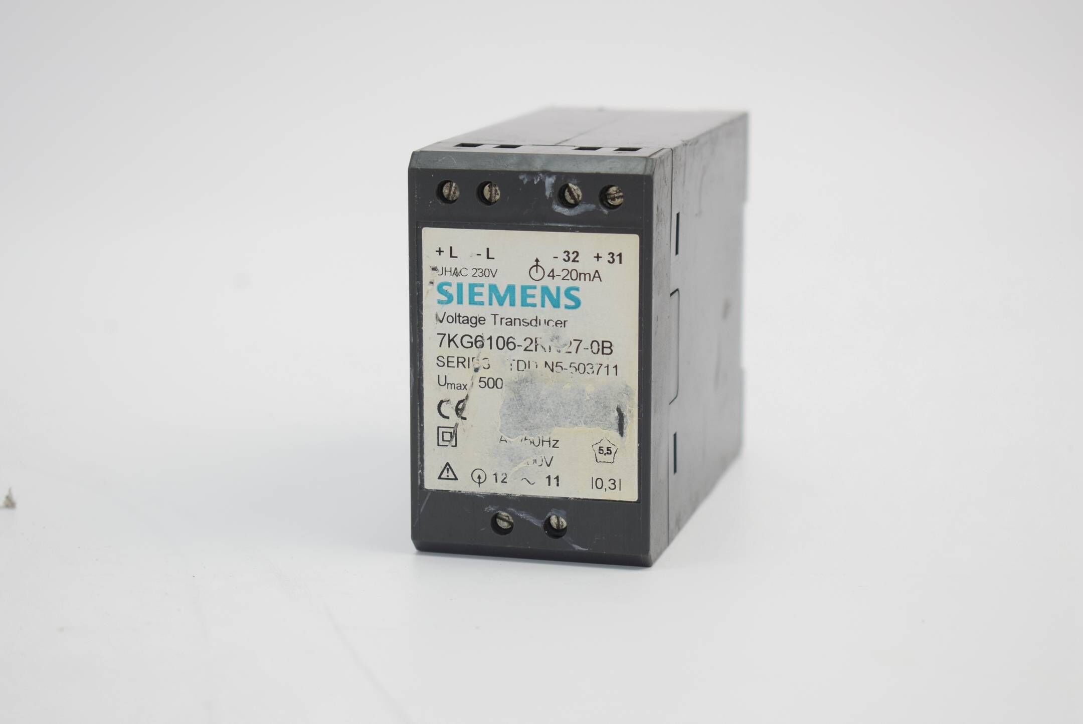 Siemens Voltage Transducer 7KG6106-2RN27-0B ( 7KG6 106-2RN27-0B )