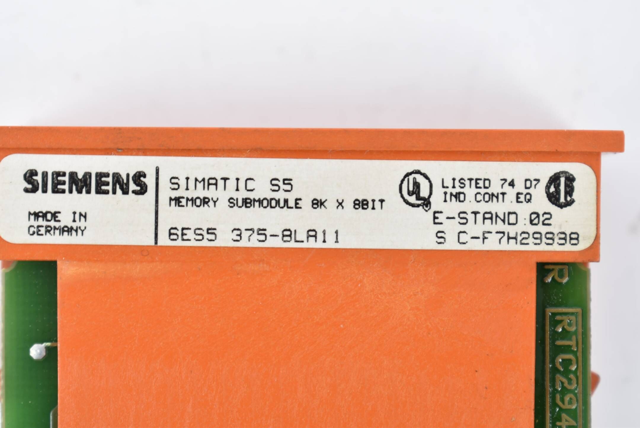 Siemens simatic S5 Speichermodul 8kb 6ES5 375-8LA11 ( 6ES5375-8LA11 )