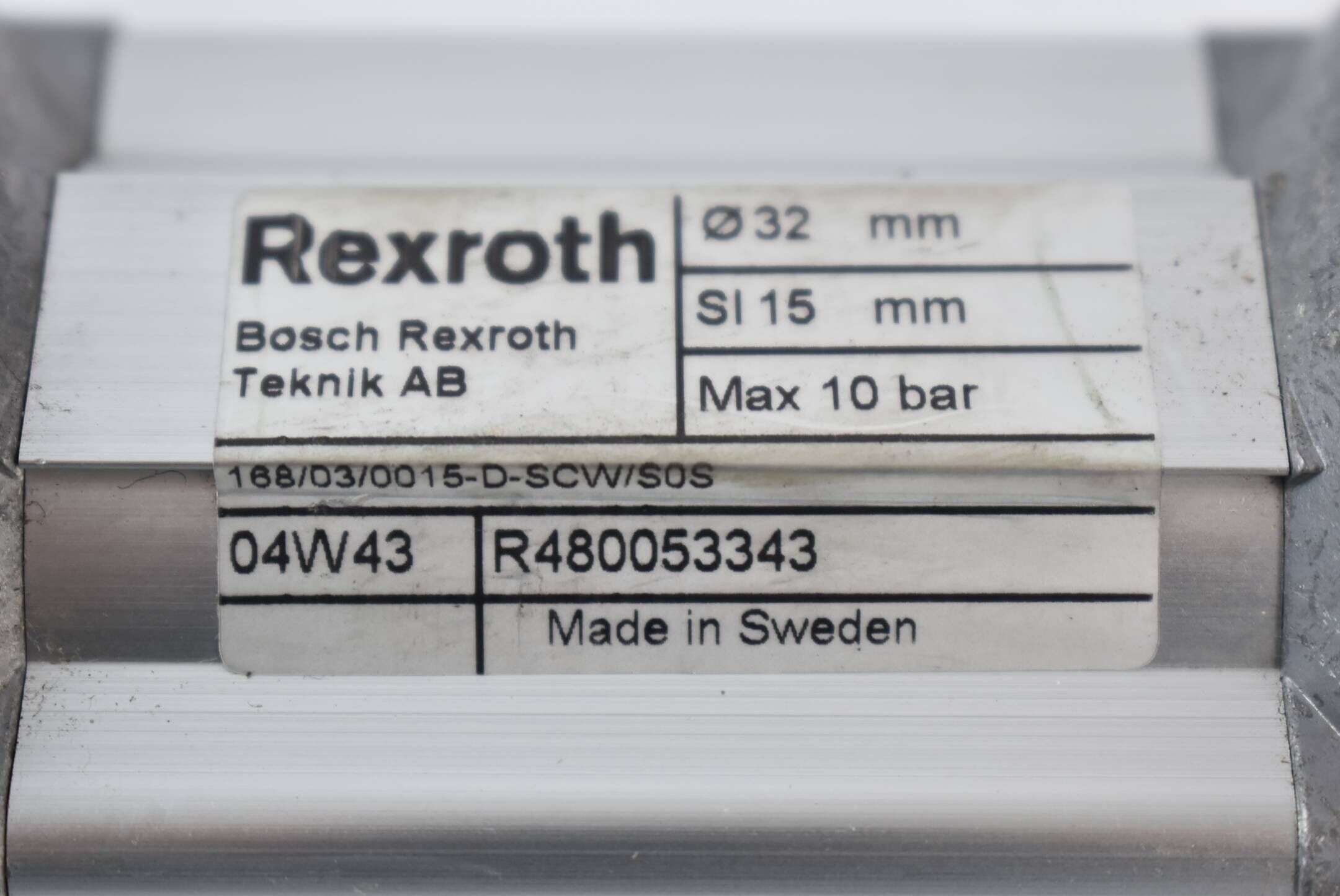 Bosch Rexroth 168/03/0015-D-SCW/S0S ( R480053343 )