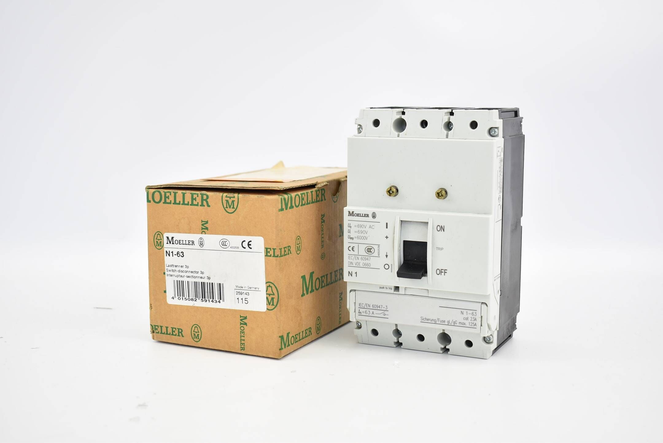 Klöckner-Moeller Lasttrenner 3p 690 V AC N1-63