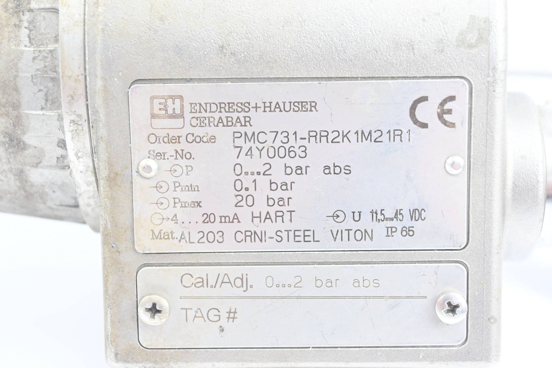 Endress + Hauser Cerabar Drucktransmitter PMC731-RR2K1M21R1