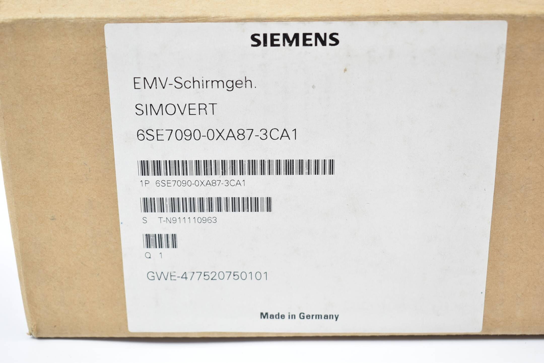 Siemens Simovert EMV Schirmgehäuse 6SE7090-0XA87-3CA1 ( 6SE7 090-0XA87-3CA1 )
