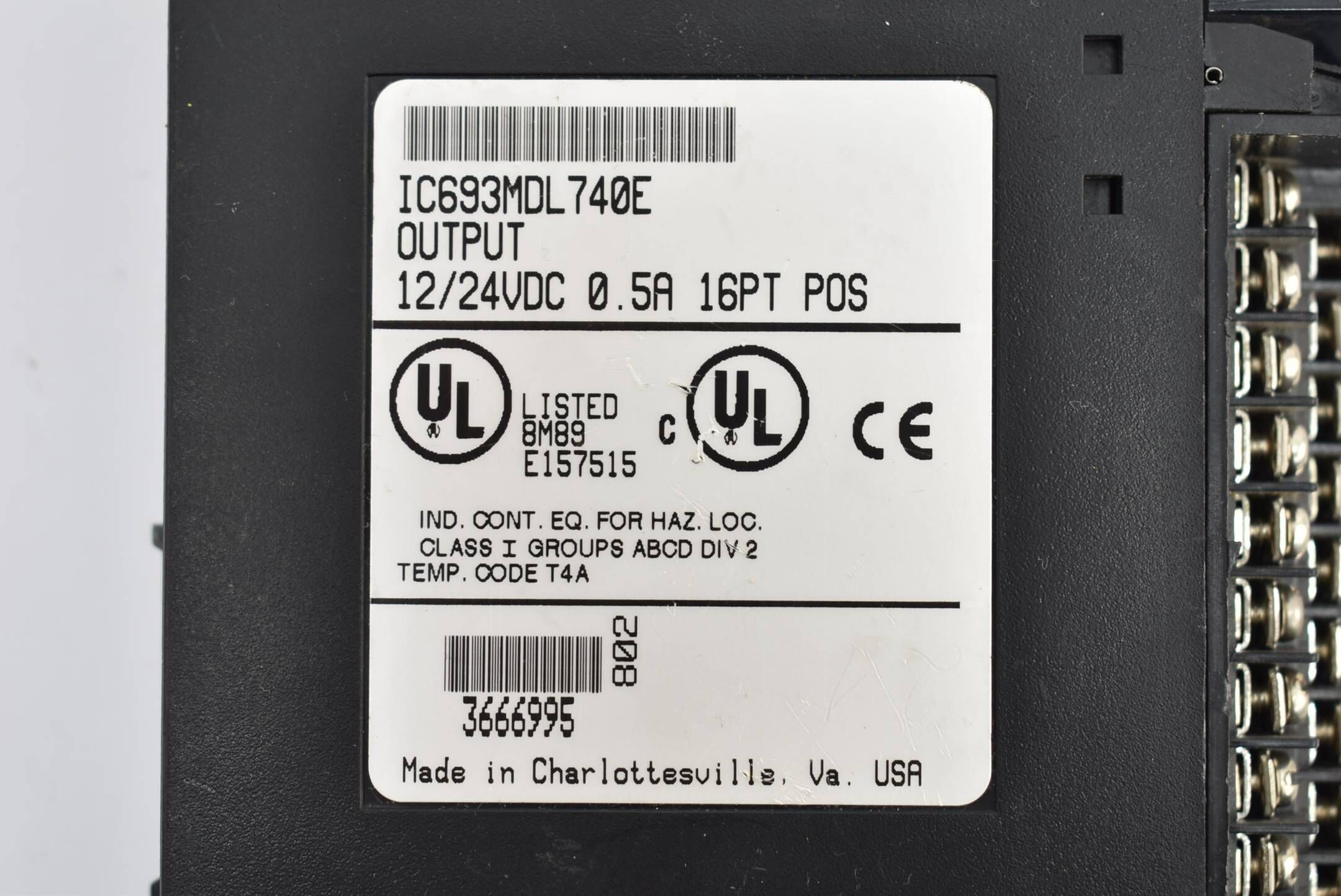 Fanuc Output Modul 12/24VDC 0,5A 16PT POS IC693MDL740E