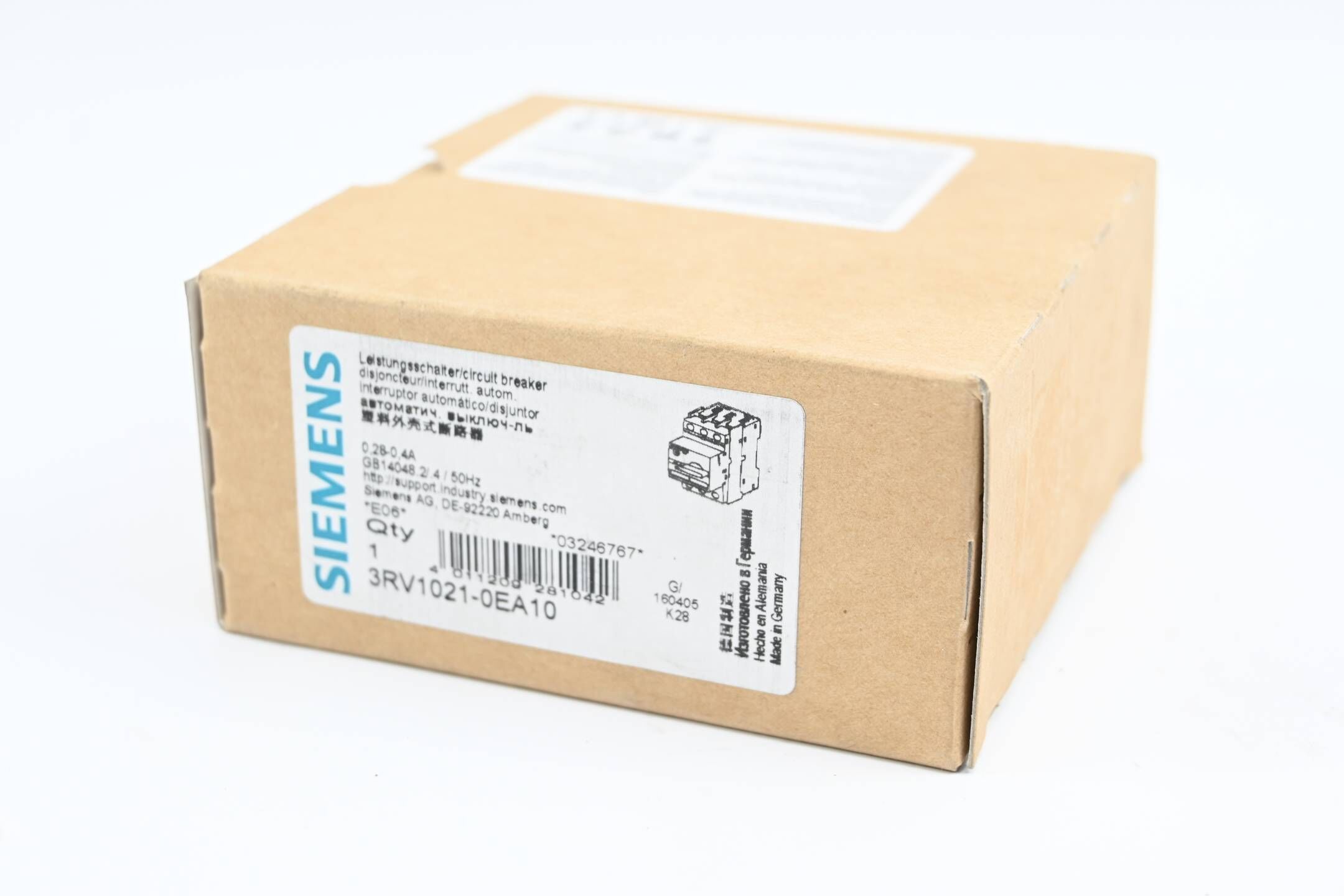 Siemens Sirius Leistungsschalter 3RV1021-0EA10 ( 3RV1 021-0EA10 )