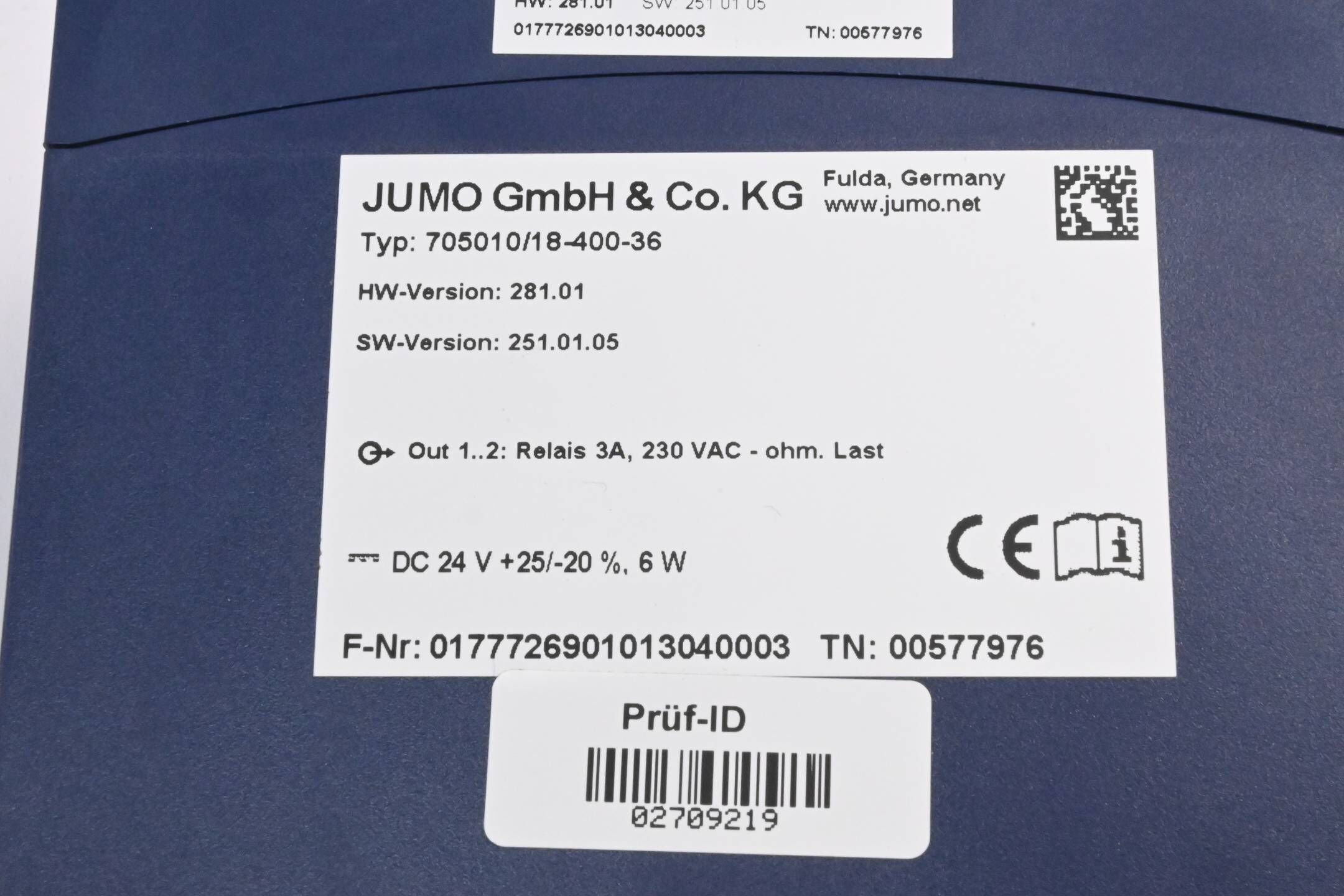 Jumo Mehrkanal-Reglermodul mTRON T 705010/18-400-36 ( 705010 )