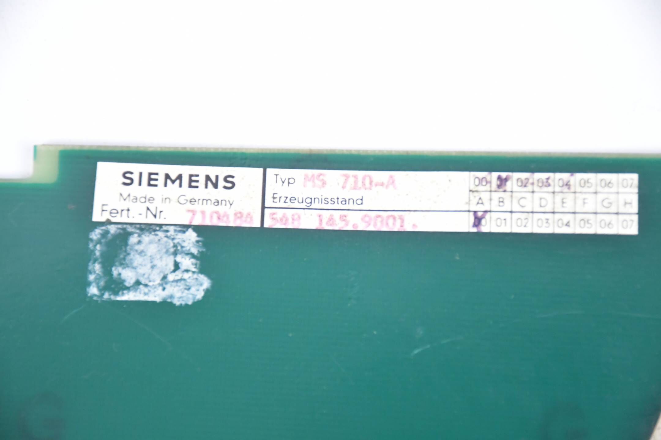 Siemens Interbus Platine MS 710-A ( 548145.9001 ) 548 145.9001