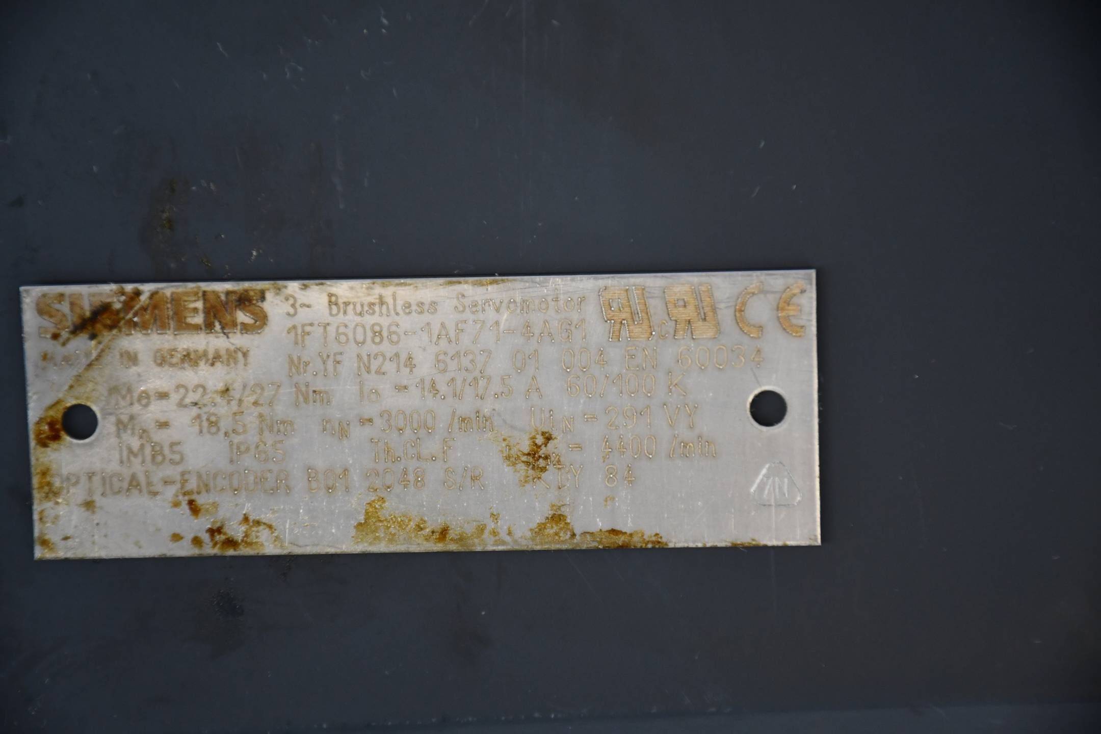 Siemens simotics S Servomotor 1FT6086-1AF71-4AG1 ( 1FT6 086-1AF71-4AG1 )