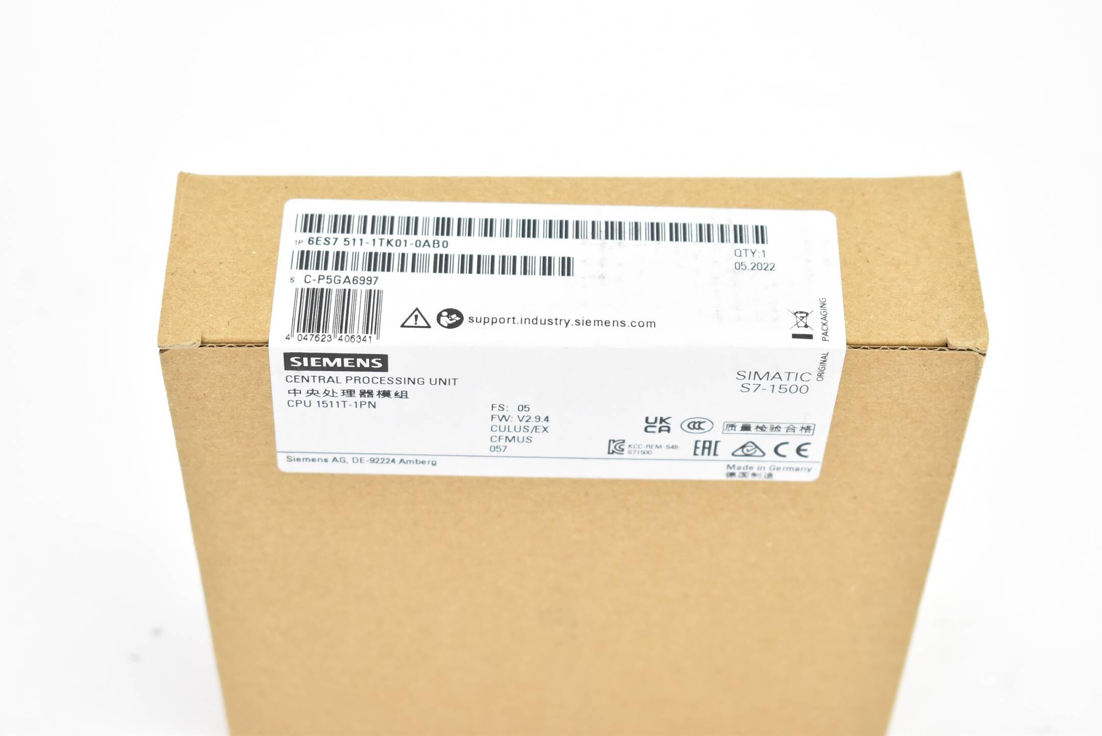 Siemens simatic S7-1500 CPU 1511T 6ES7 511-1TK01-0AB0 ( 6ES7511-1TK01-0AB0 ) E5