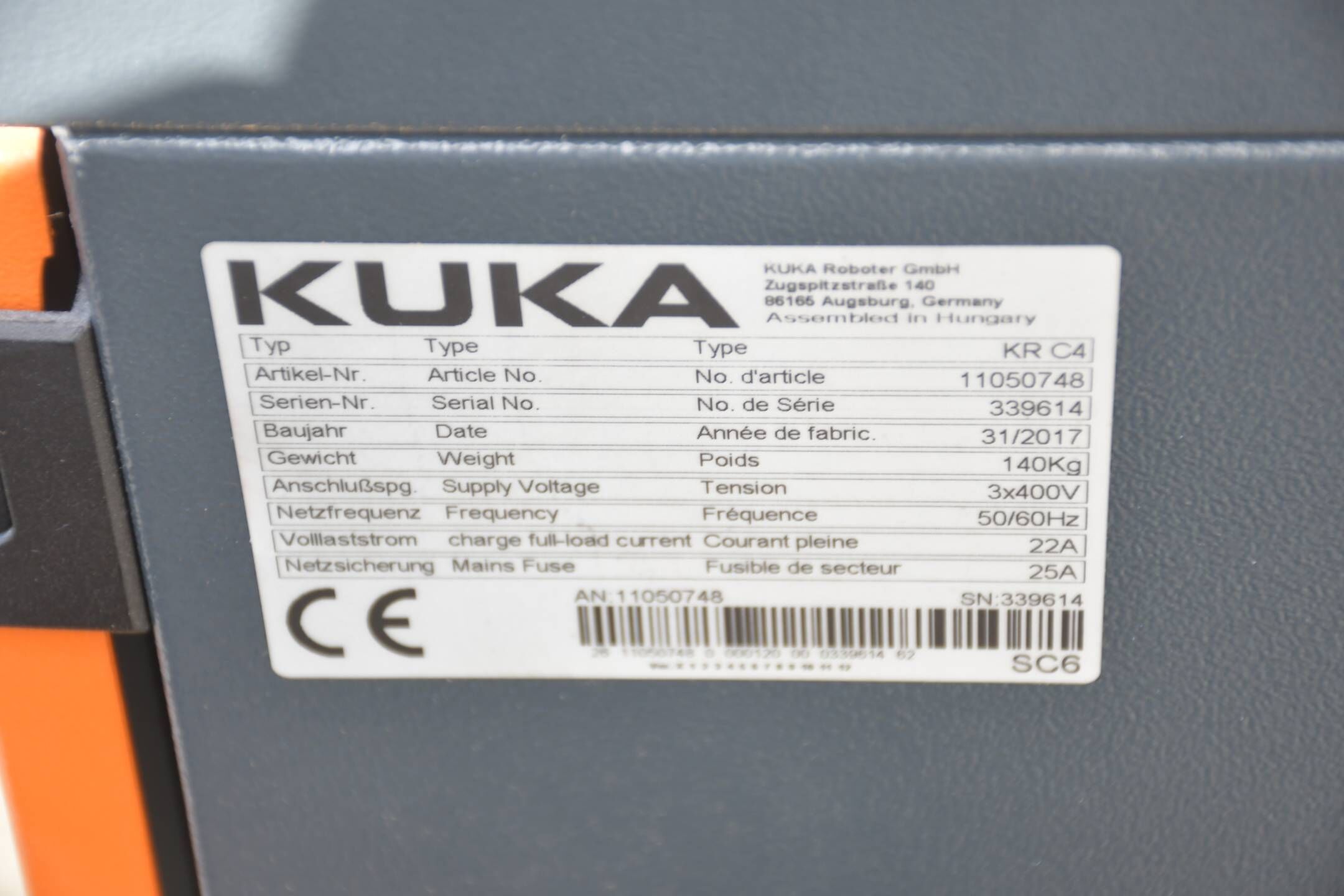 Kuka Industrieroboter KRC4 KR 60 L30-4 KS Roboter Robot