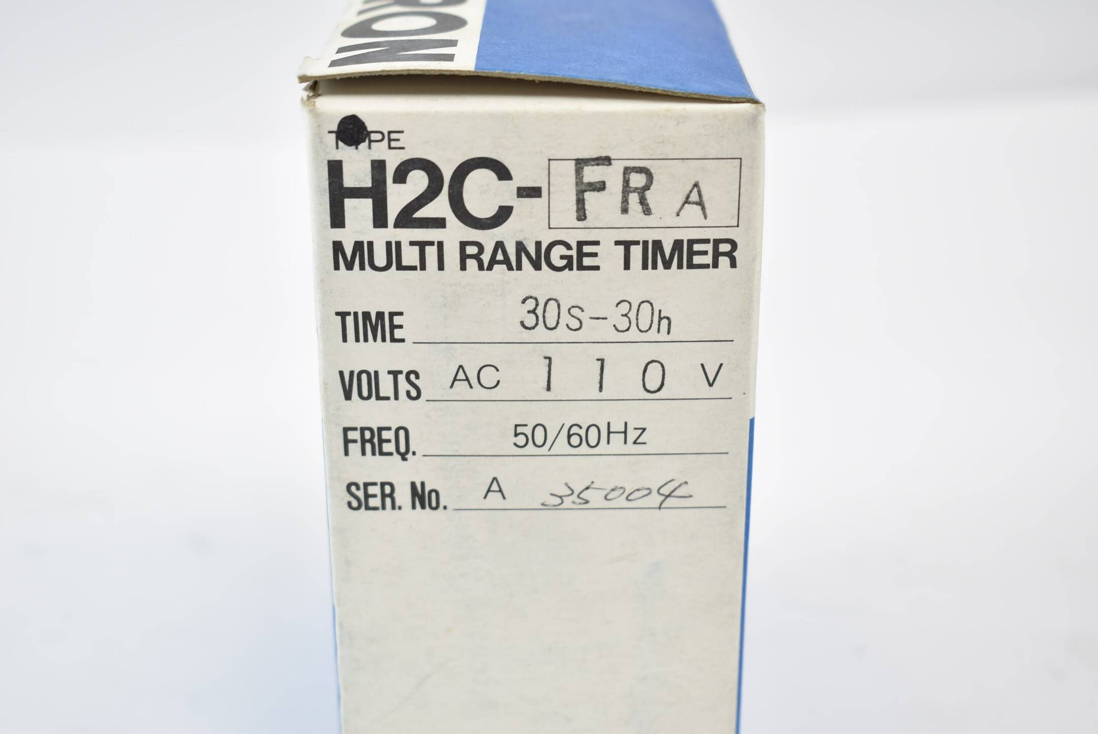 Omron Multi Range Timer H2C-FR A 30s-30h 110VAC