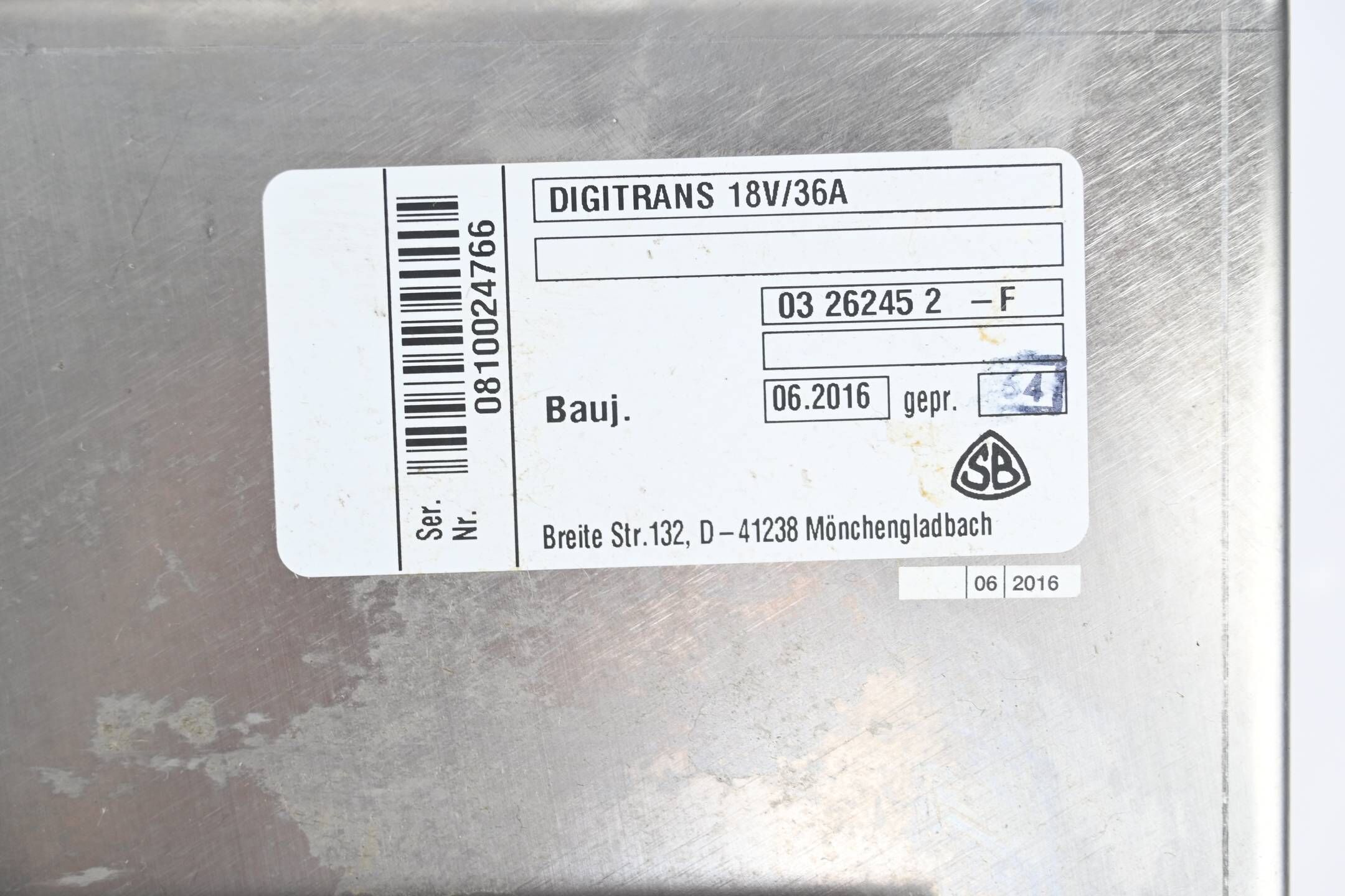 SB Scheidt & Bachmann Ladegleichrichter Digitrans II ( Digitrans 18V/36A )