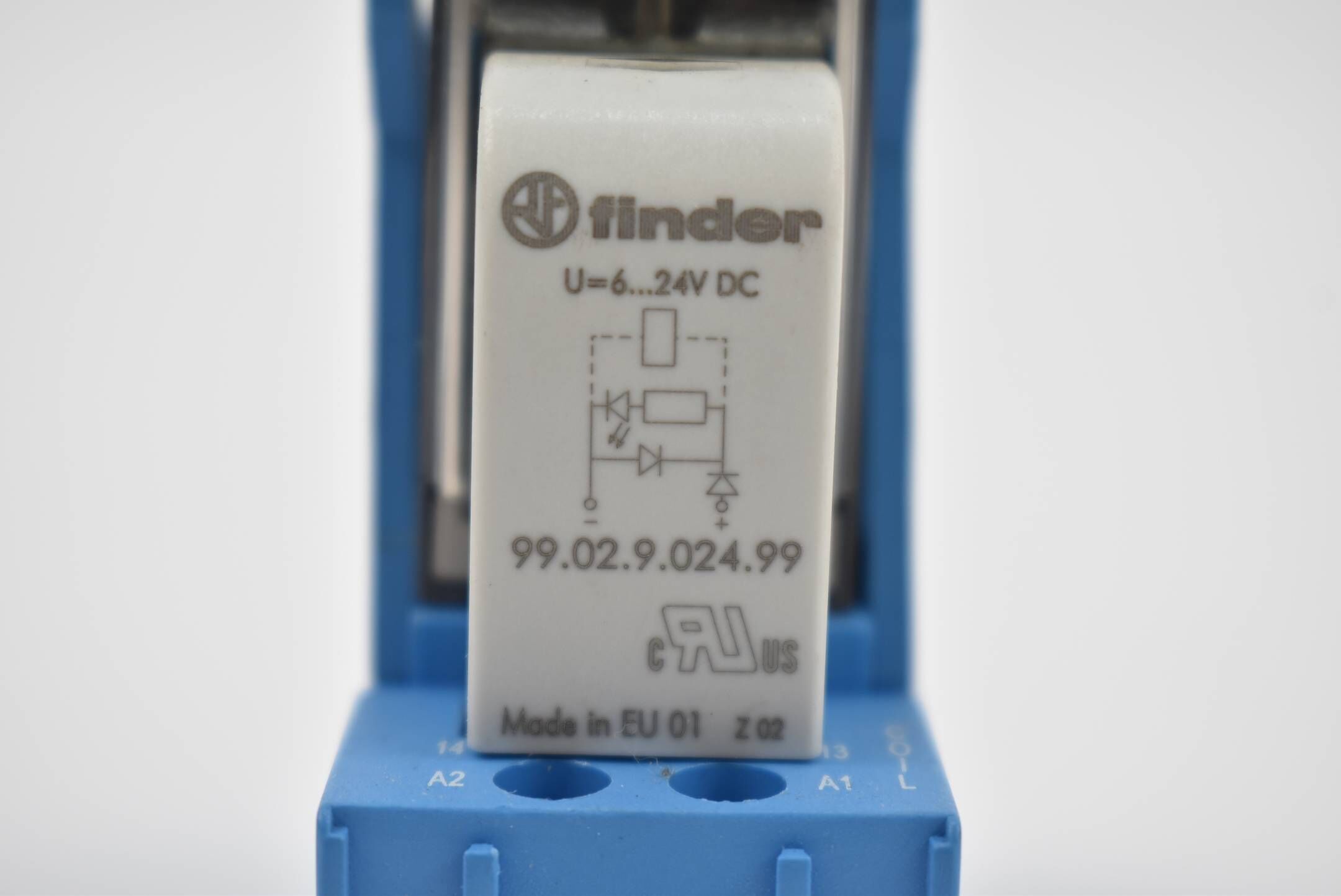 Finder Steckrelais 94.04. + 55.34.9.024.0040 + 99.02.9.024.99