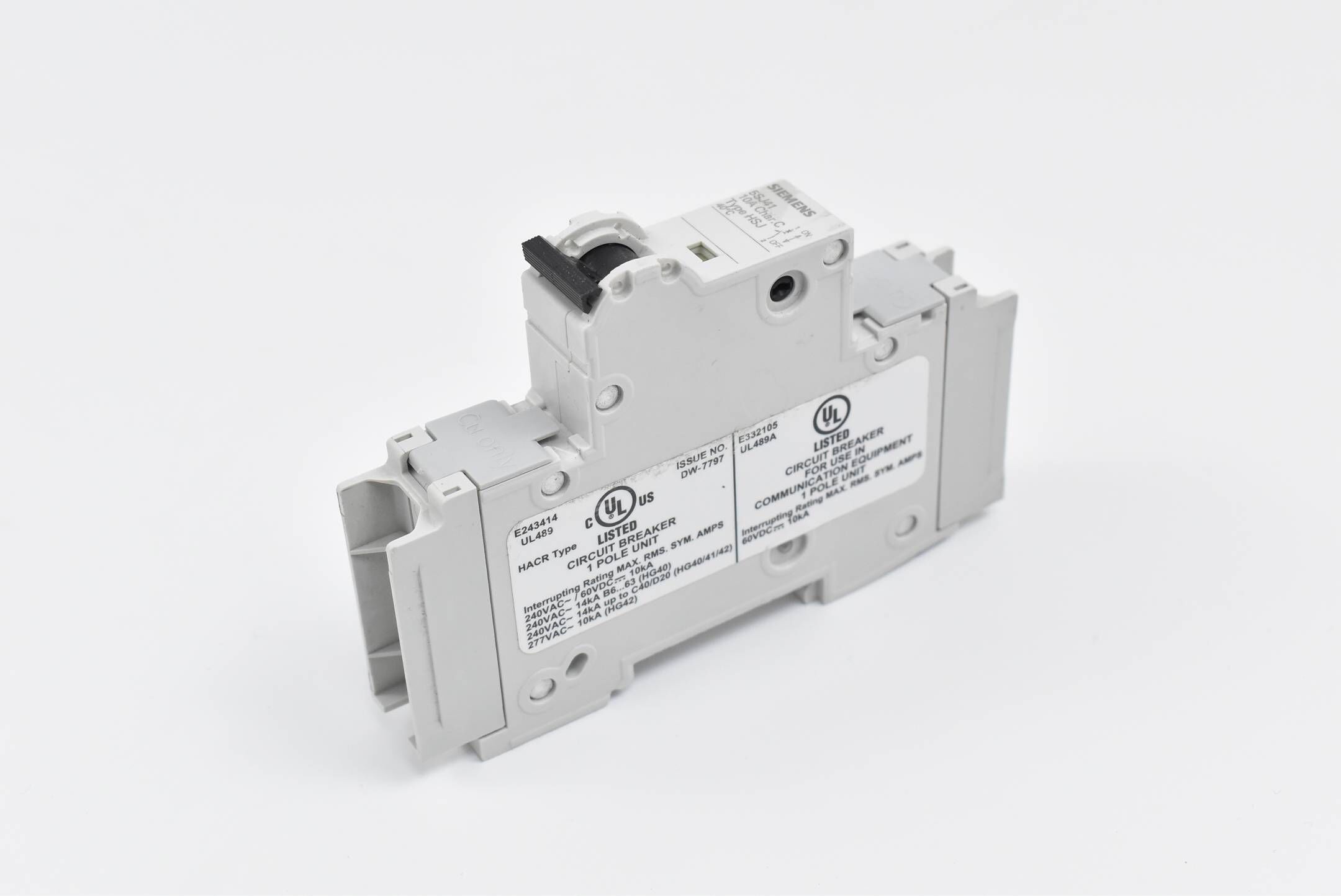 Siemens Leistungsschalter 5SJ4110-7HG41 ( 5SJ4 110-7HG41 ) 1-polig / 240V