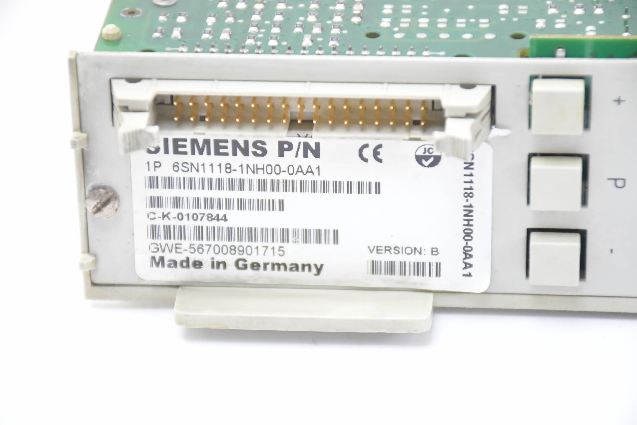 Siemens Simodrive 611 6SN1118-1NH00-0AA1 ( 6SN1118--1NH00-0AA1 ) Ver. B