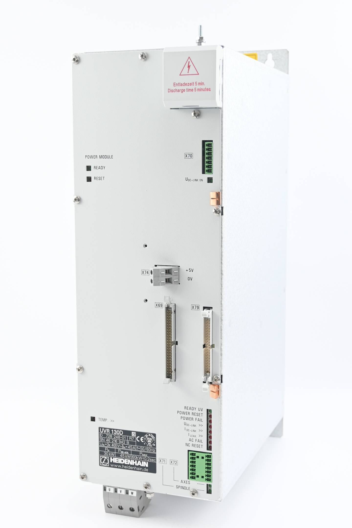 Heidenhain Umrichter-Versorgungseinheit UVR 130D 728248-01 ( 728 248-01 ) Ver.R7