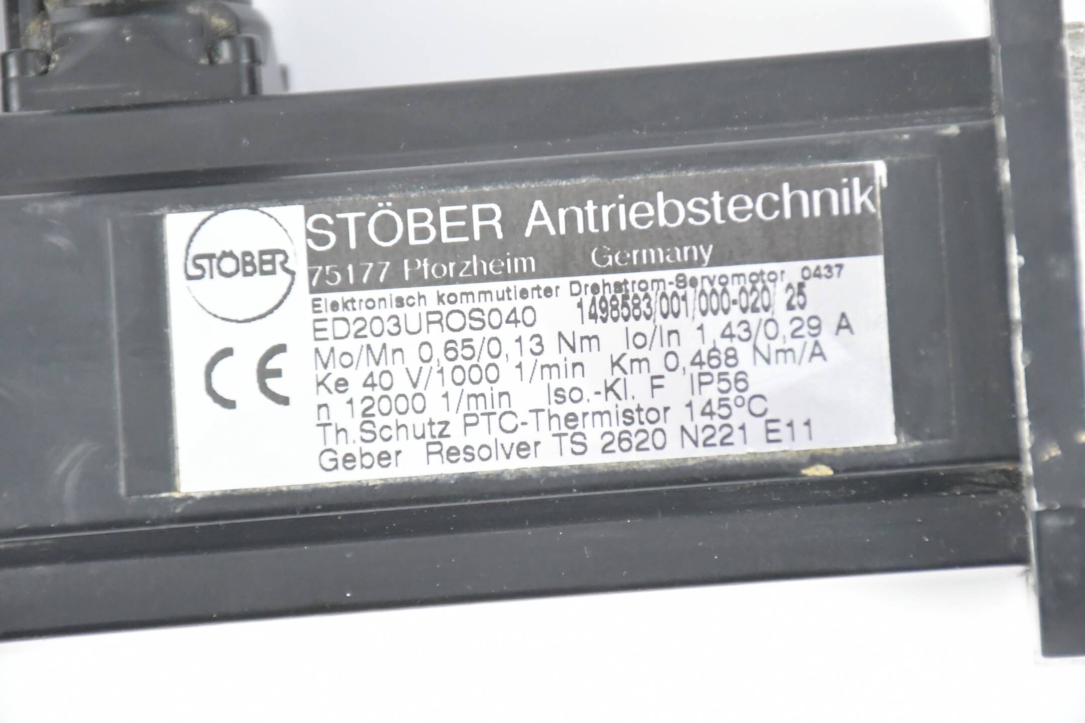 Stöber Servomotor ED203UROS040 ( 1498583/001/000-020 )