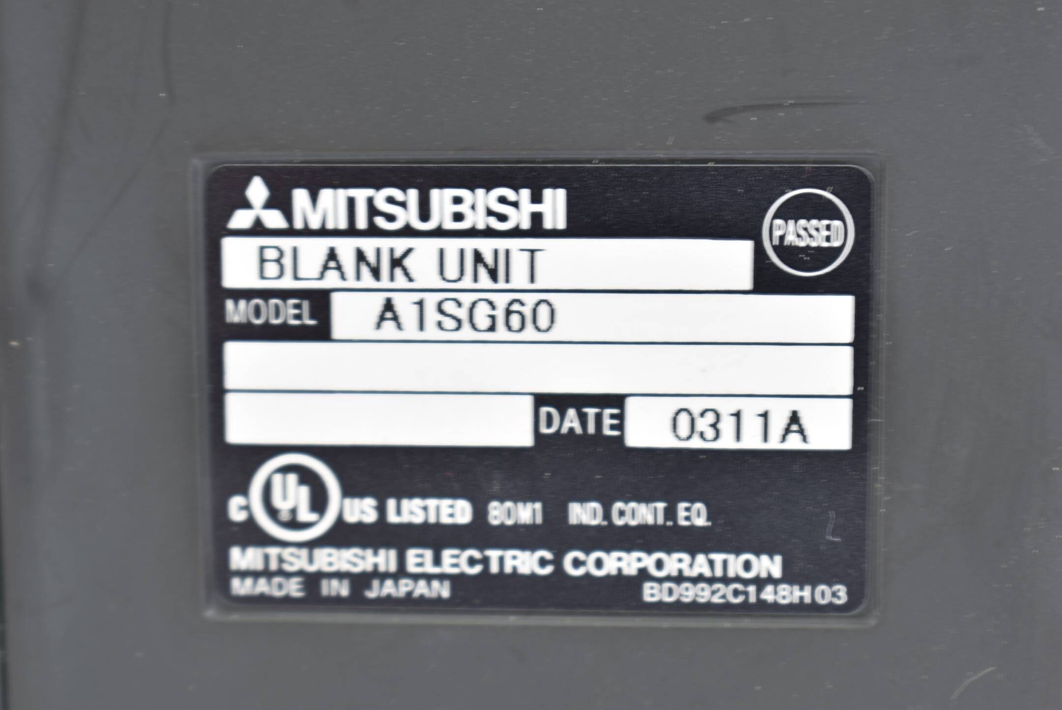 Mitsubishi melsec PLC Filler Module Blank Unit A1SG60