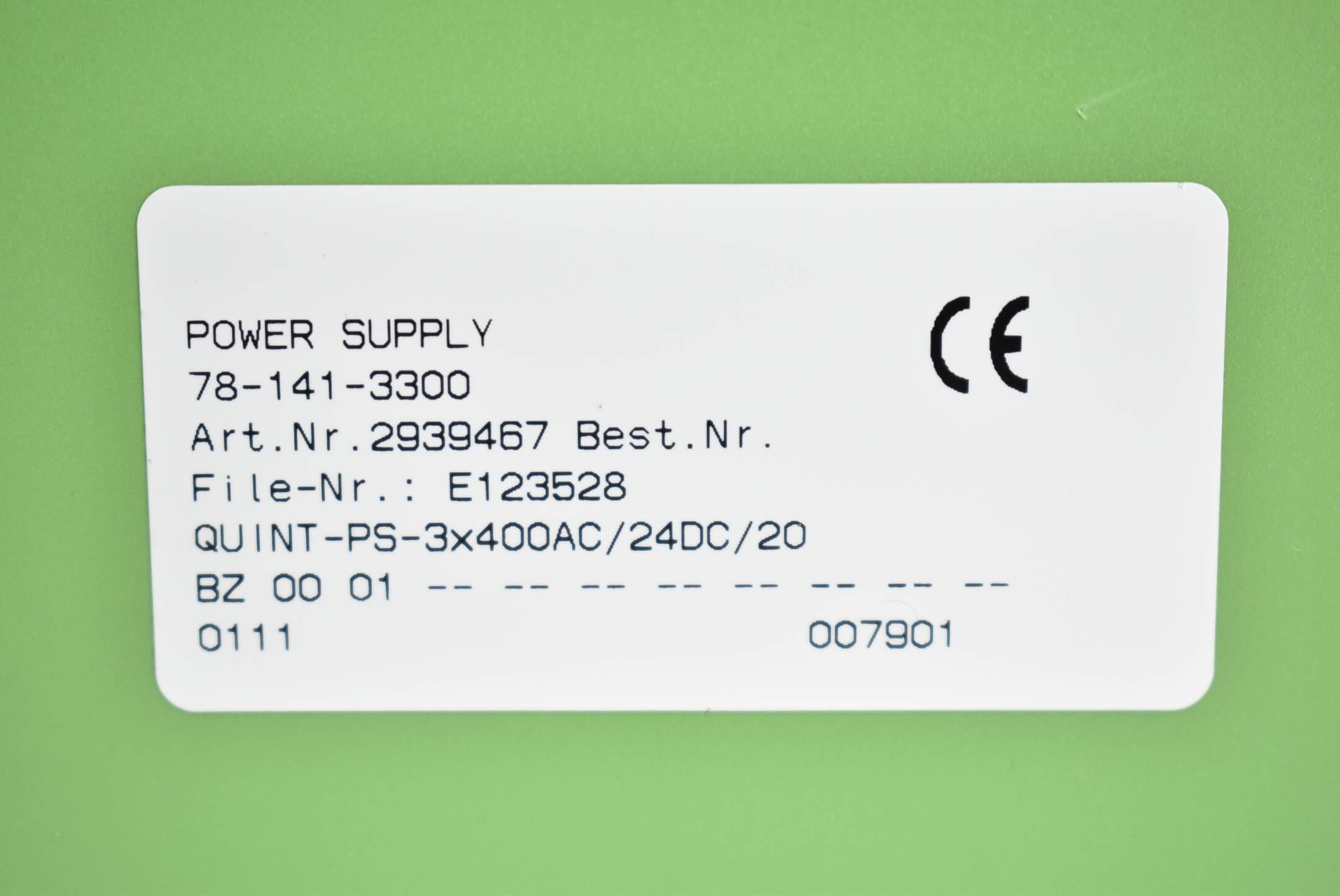 Phoenix Power Supply Quint-PS-3x400AC/24DC/20 ( 2939467 )