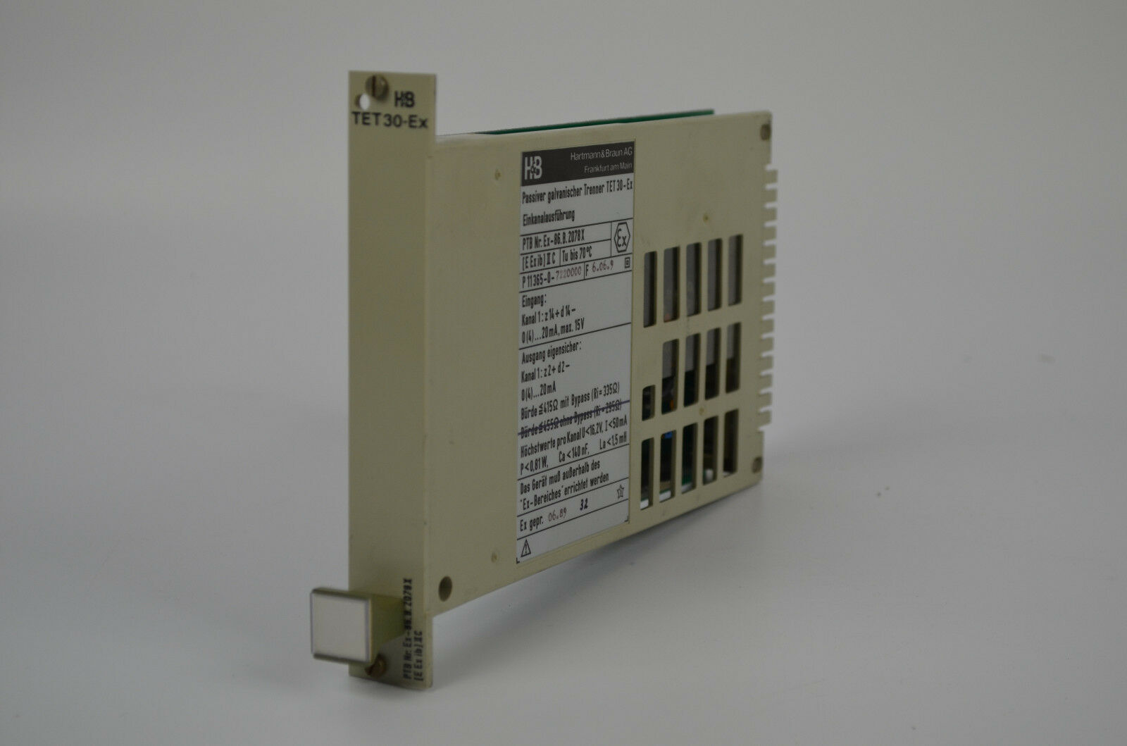 Hartmann&Braun Passiver galvanischer Trenner TET 30-Ex