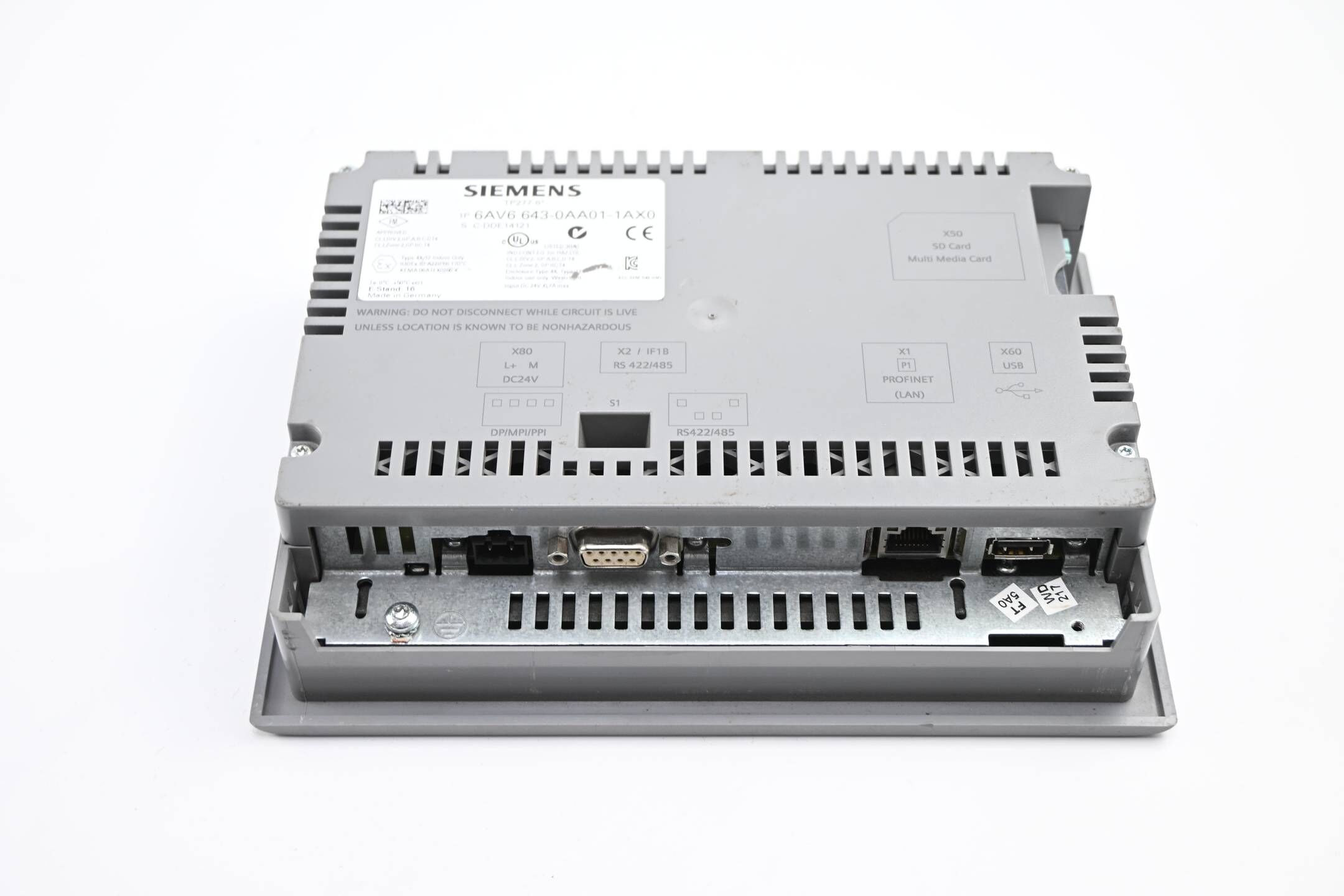 Siemens Simatic Touchpanel TP277-6" 6AV6643-0AA01-1AX0 ( 6AV6 643-0AA01-1AX0 )