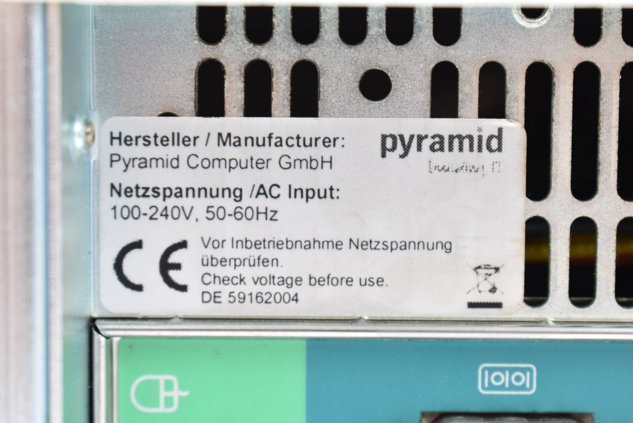 Rofin Baasel Lasertech Pyramidencomputer 100-240V 50-60Hz 