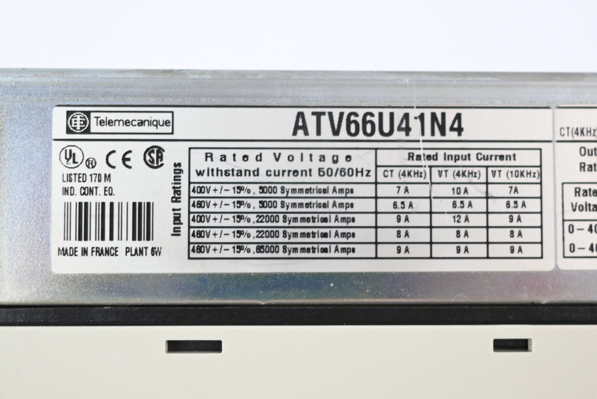 Telemecanique Altivar 66 Frequenzumrichter ATV66U41N4
