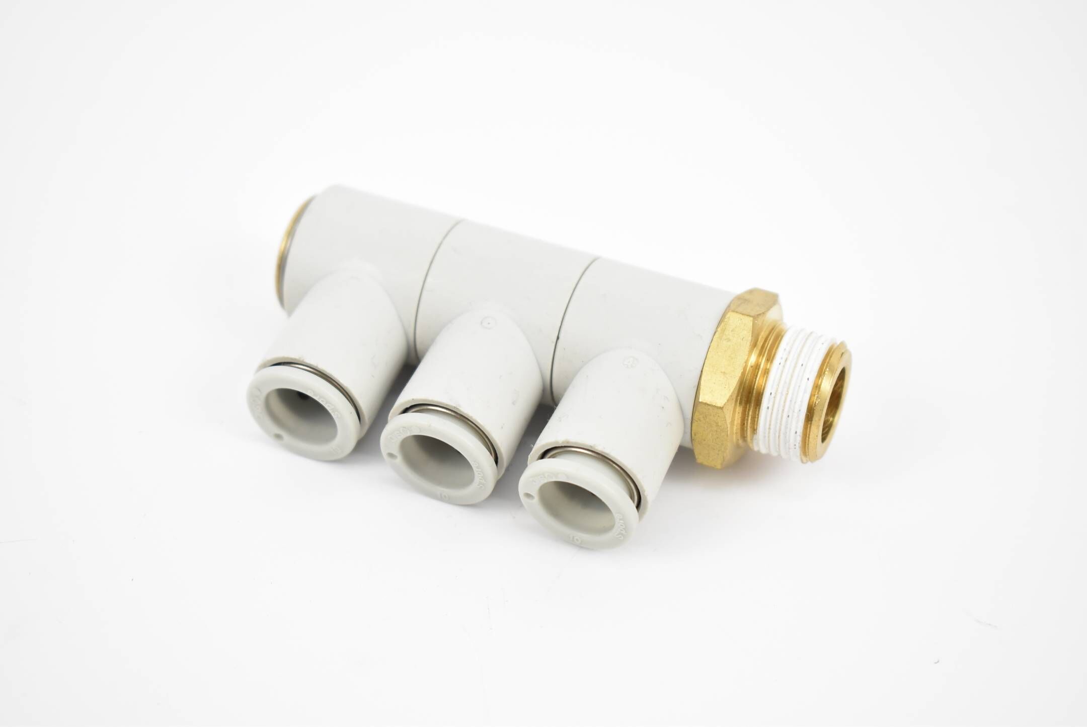 SMC Pneumatik Steckverzweiger 3-fach Verbinder ( Gr. 10 )