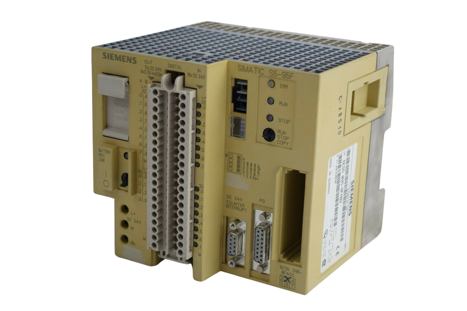 Siemens simatic S5-95F Teilgerät 6ES5 095-8FA02 ( 6ES5095-8FA02 ) inkl. Stecker