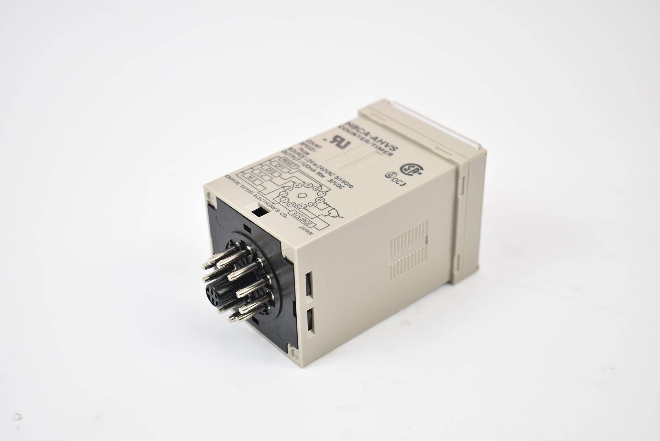 Omron Counter/Timer H8CA-AHVS Count 999999 Time 9999.99s to 99999.9h 24to240VAC