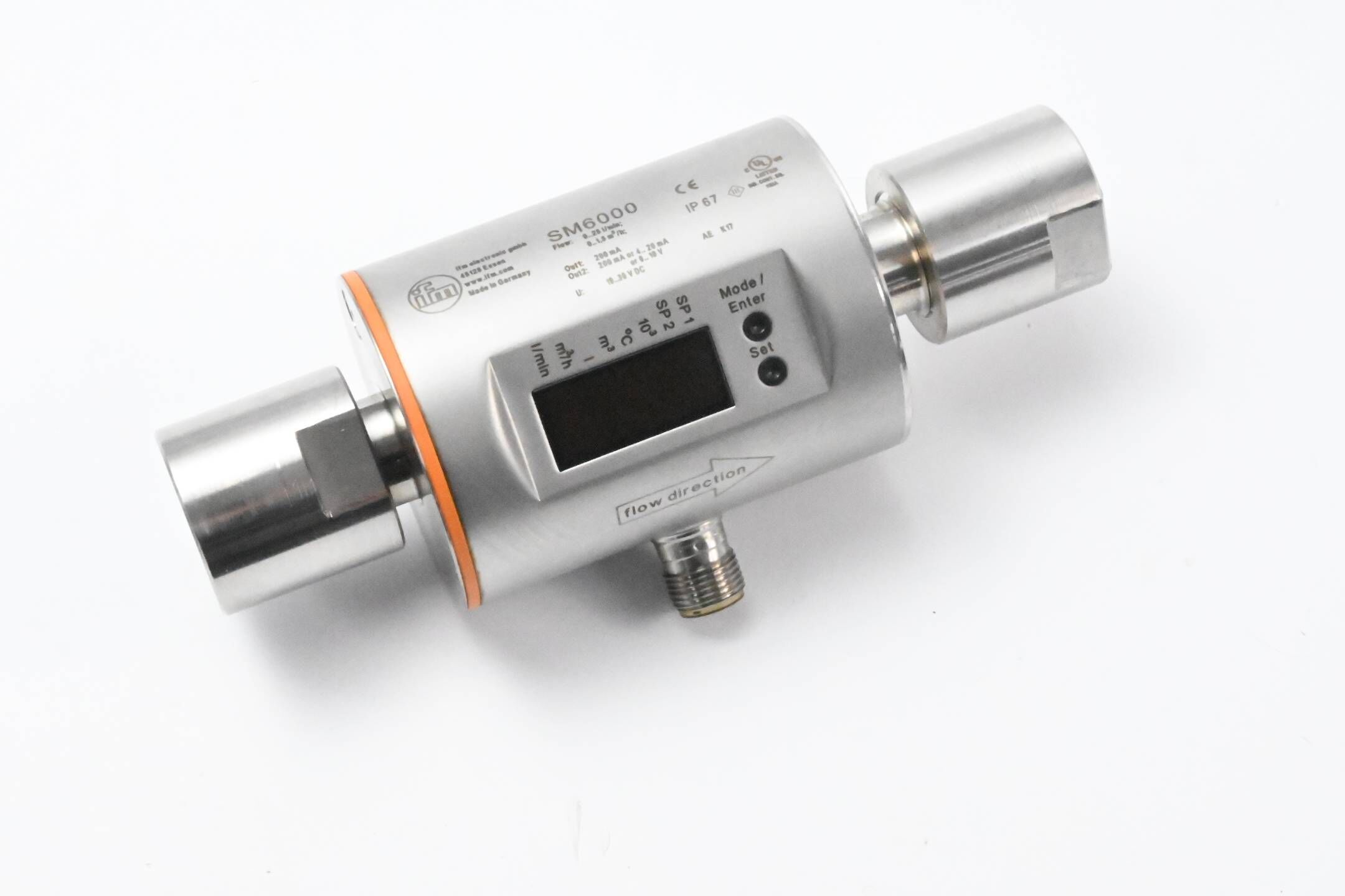 Ifm Magnetisch-induktiver Durchflusssensor SM6000 SMR12GGXFRKG/US-100