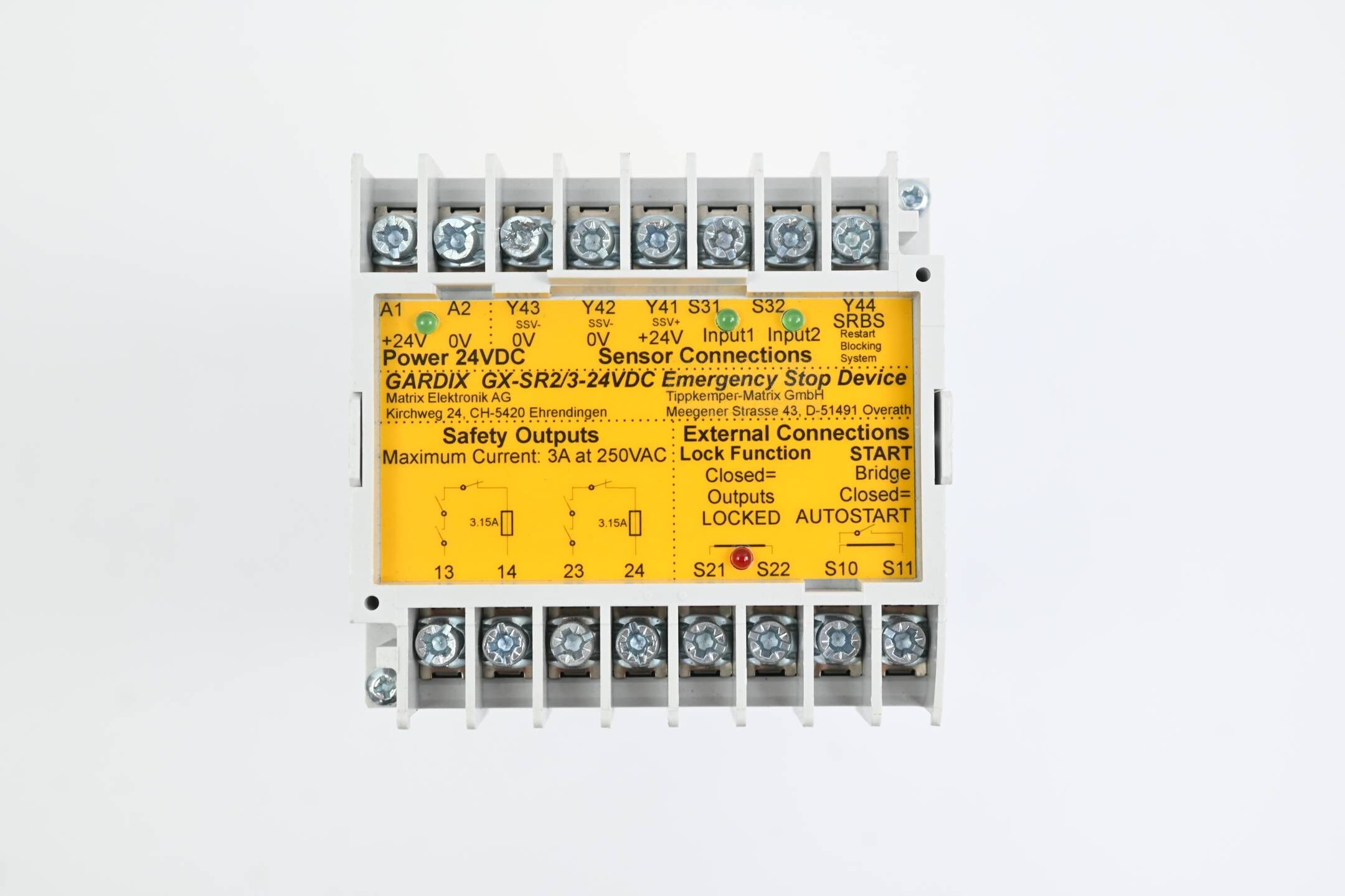 Matrix Elektronik Sicherheitsrelais GX-SR2/3-24VDC ( 200mA )