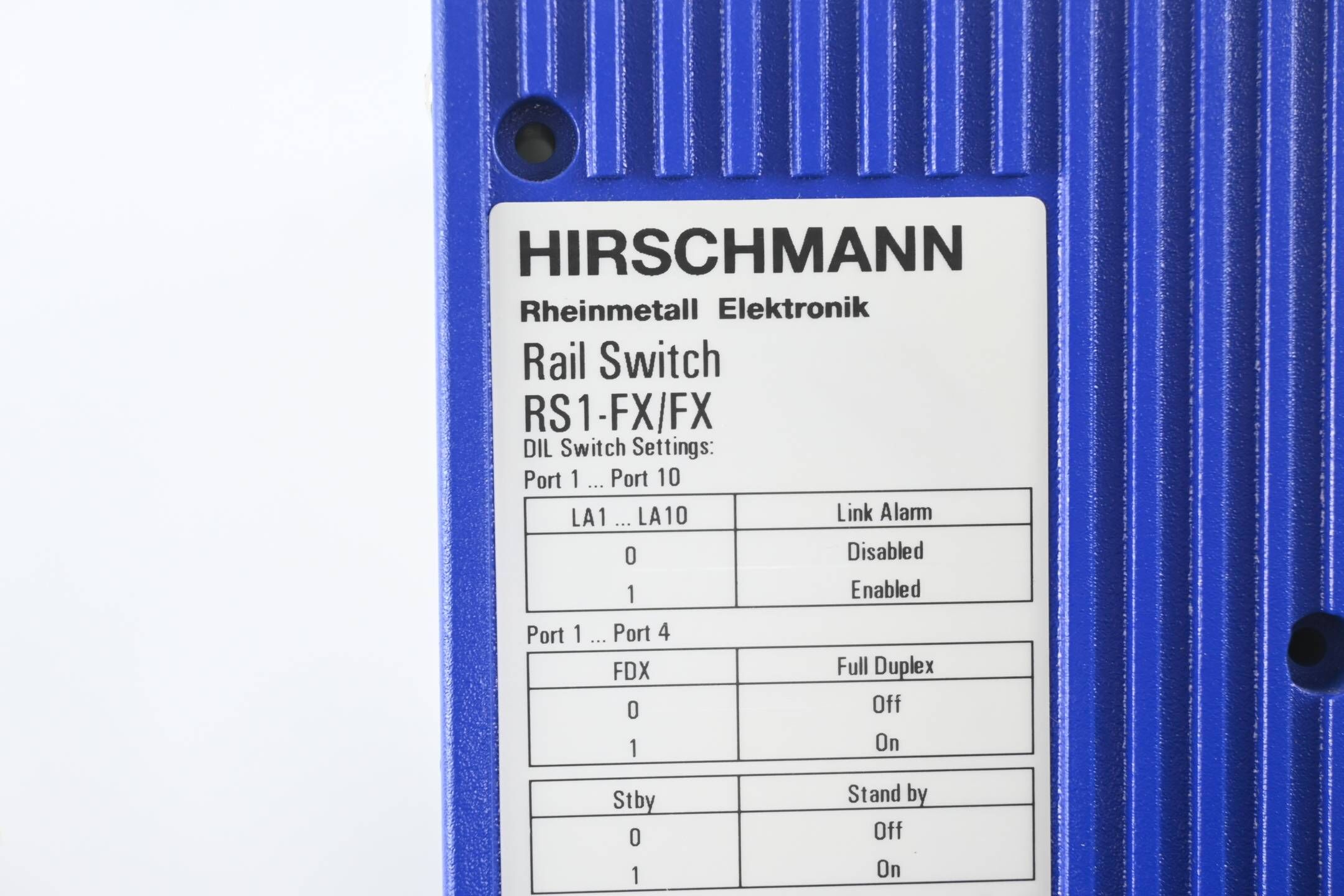 Hirschmann Rail Switch RS1 ( RS1-FX/FX )