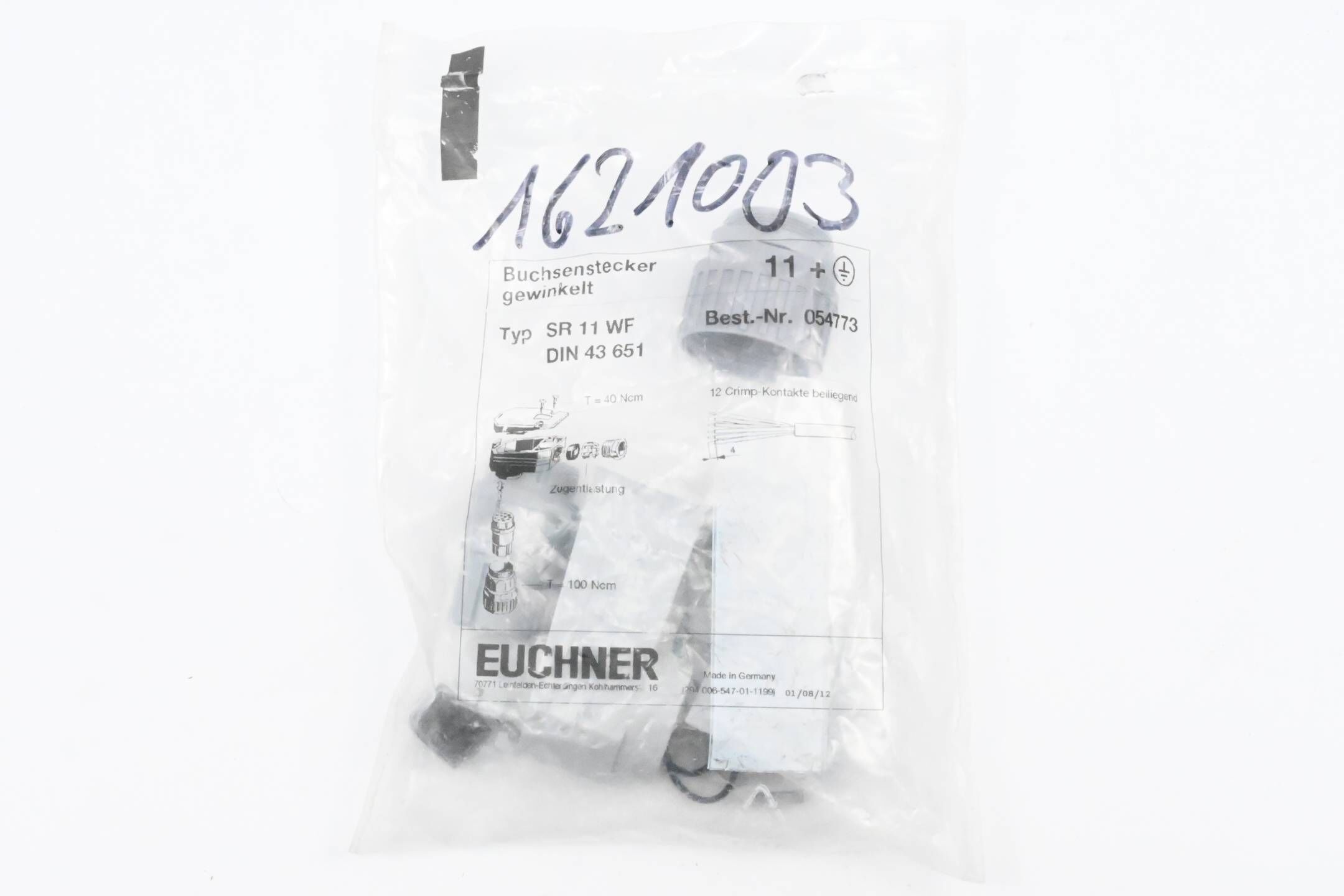 Euchner Buchsenstecker gewinkelt SR11WF ( 054773 )