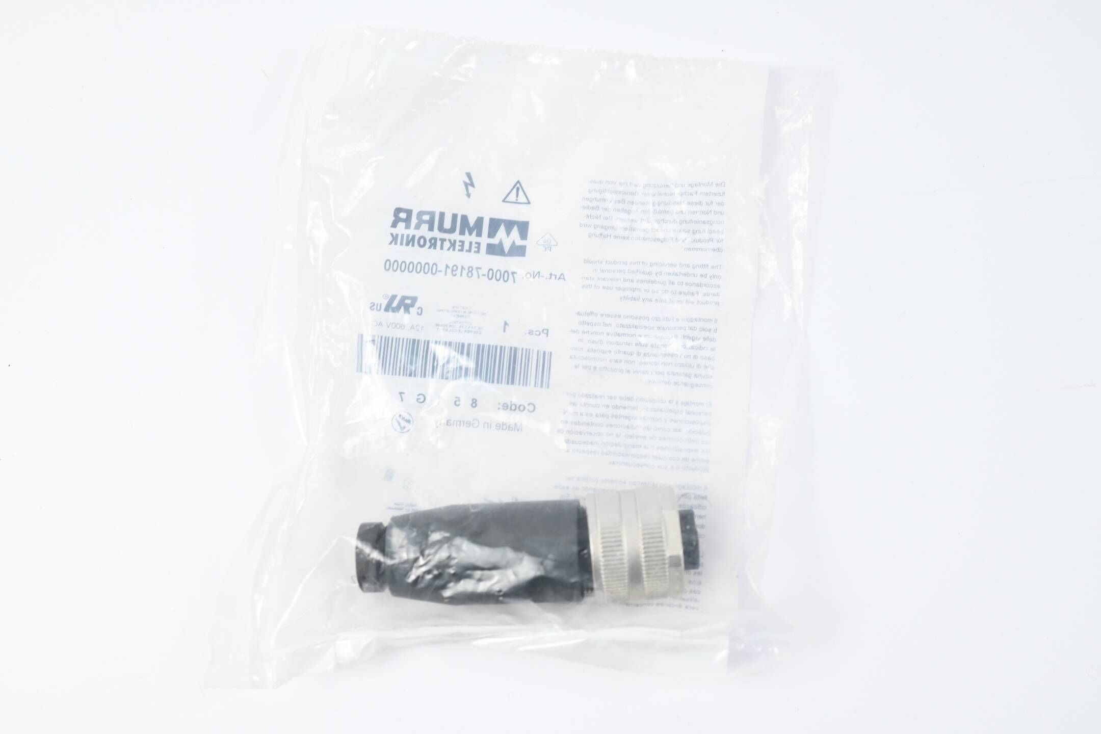 Murr Elektronik 7/8'' Bu. 0° Schraubklemmanschluss ( 7000-78191-0000000 )