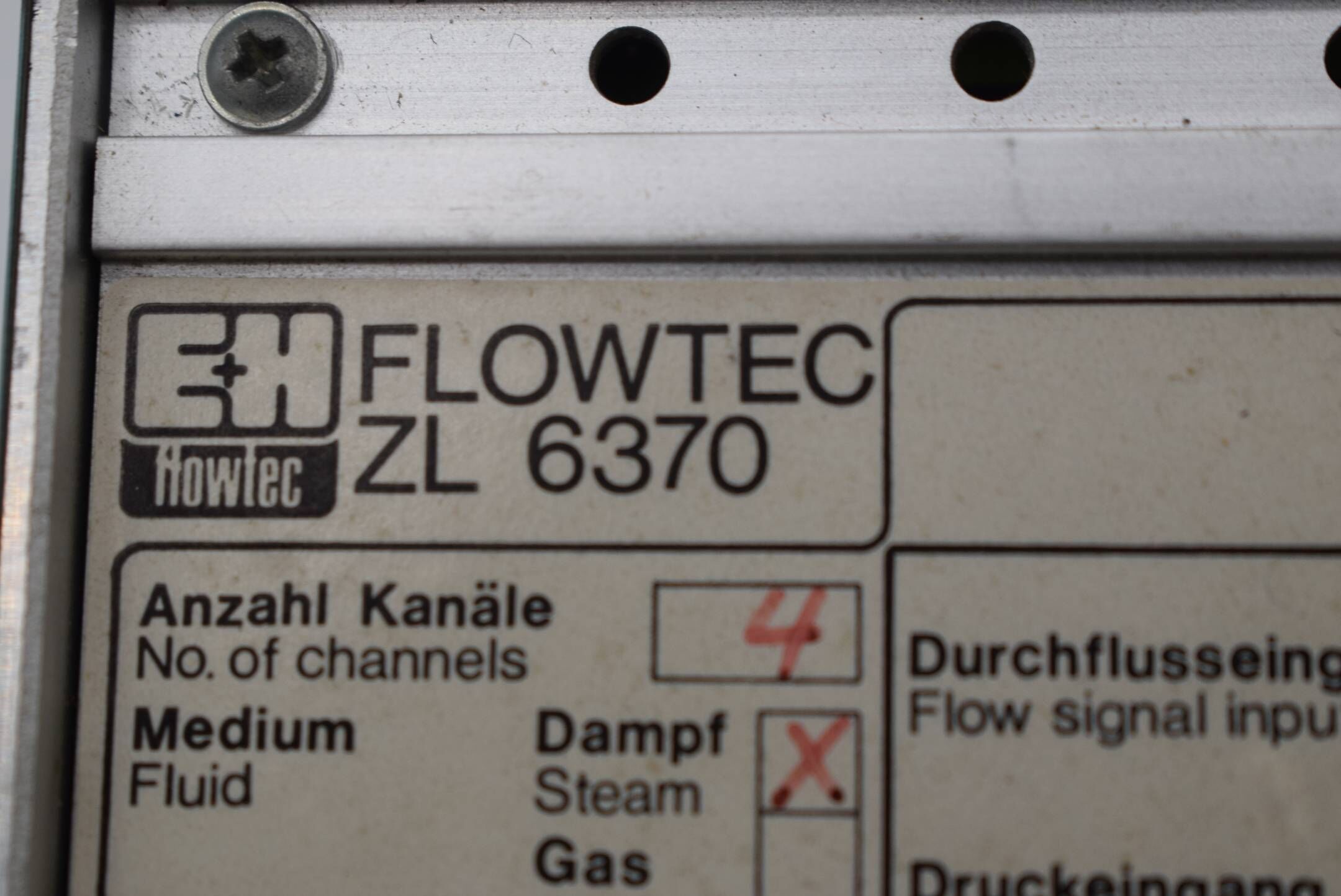 Endress + Hauser Flowtec ZL 6370