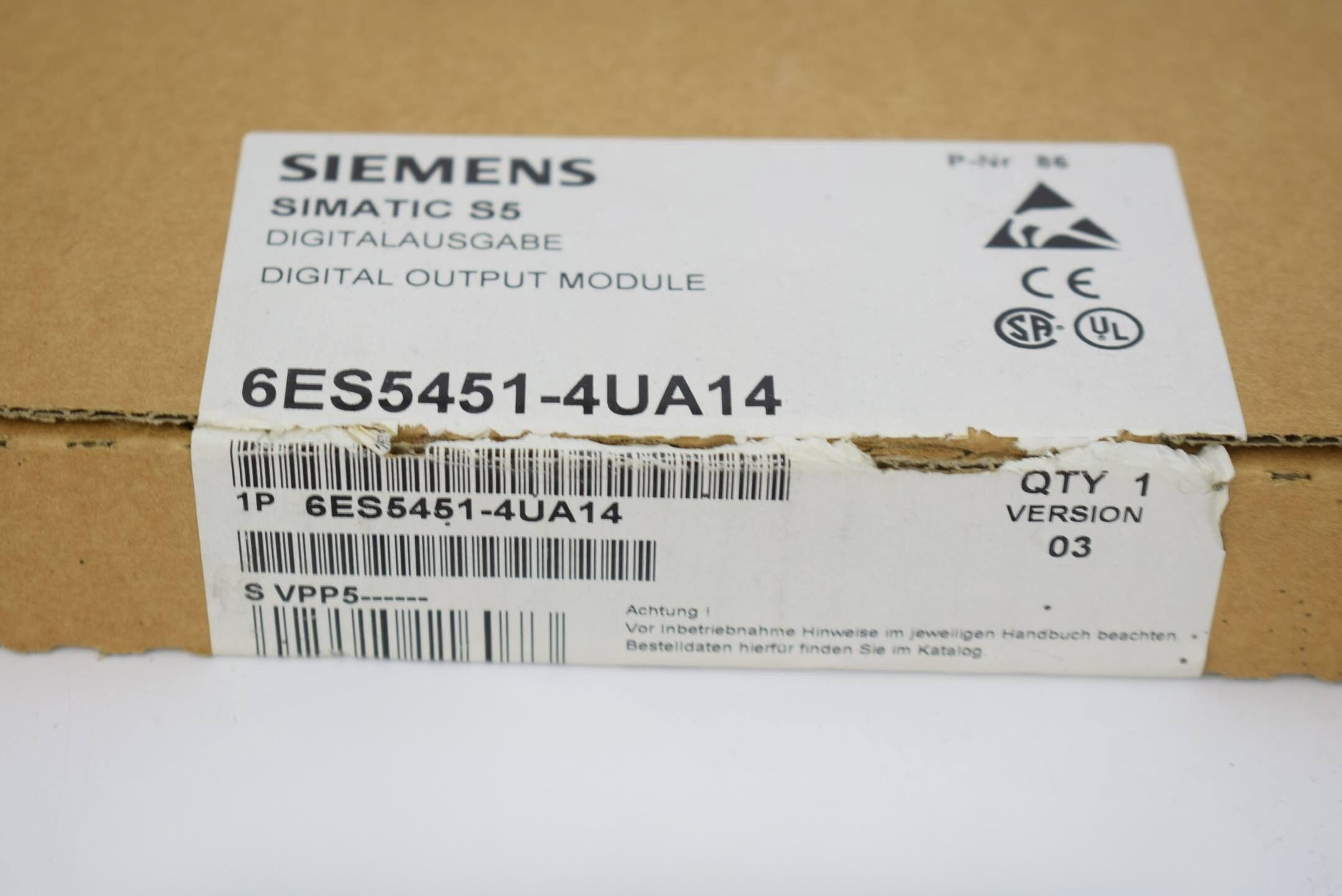 Siemens simatic S5 6ES5451-4UA14 ( 6ES5 451-4UA14 )