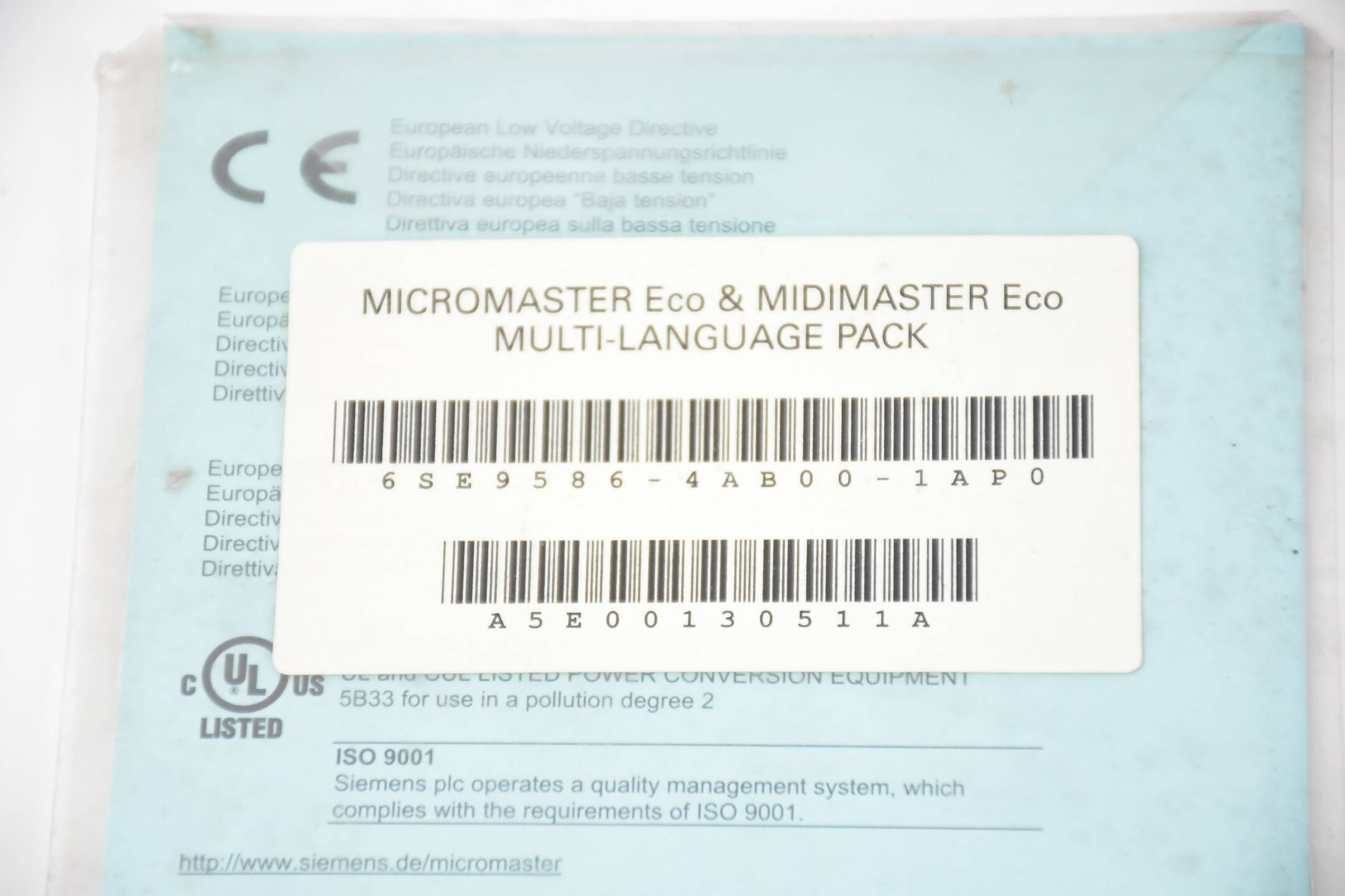 Siemens Micromaster Eco & Midmaster Eco Multi-Language Pack 6SE9586-4AB00-1AP0