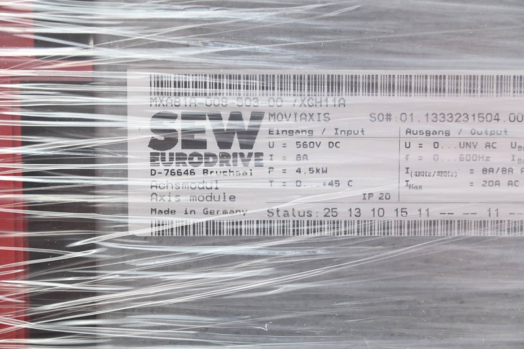 SEW Eurodrive Moviaxis Achsmodul MXA81A-008-503-00 ( MXA81A-008-503-00/XGH11A )