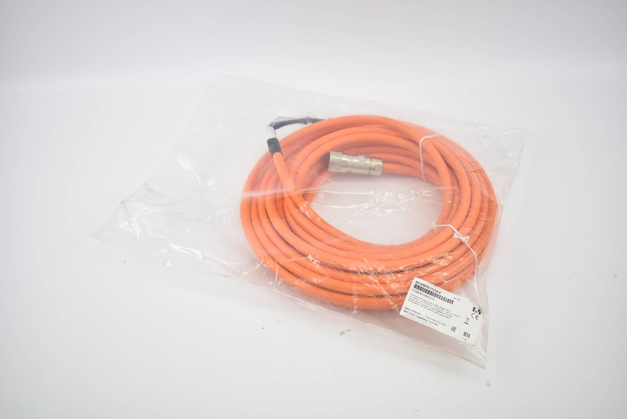 B&R automation Acopos P3 Motorhybridkabel 15m 8ECH0015.1111A-0 Rev. D0