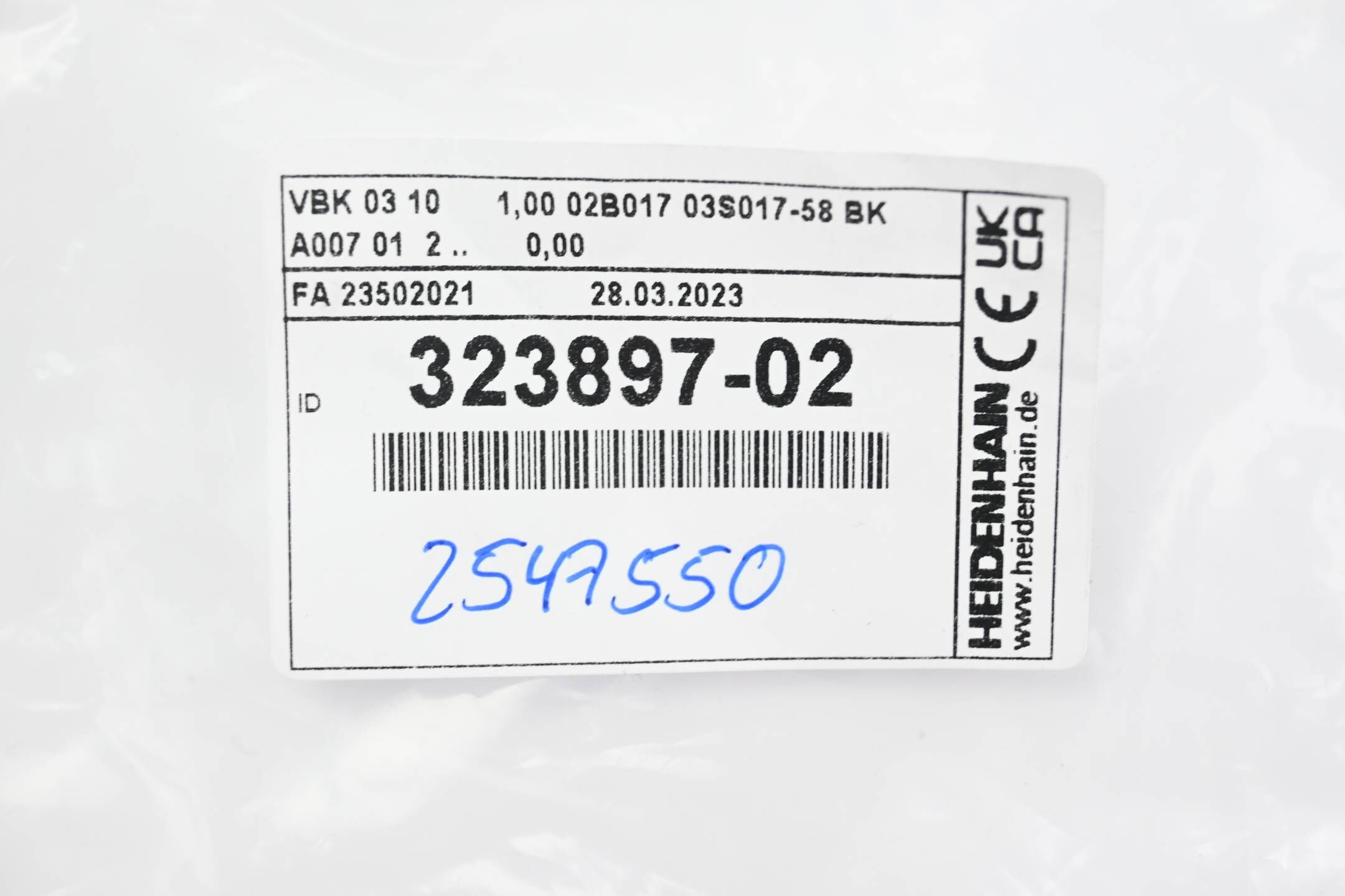 Heidenhain Verbindungskabel 323897-02 ( 323 897-02 ) 1,00m