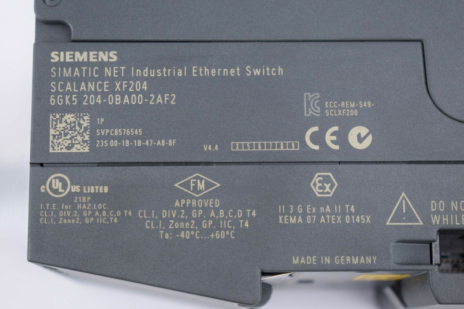 Siemens simatic Net Scalance XF204 6GK5 204-0BA00-2AF2 ( 6GK5204-0BA00-2AF2 )