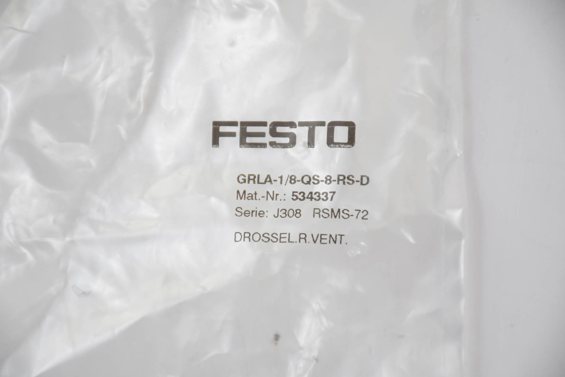 Festo Drossel-Rückschlagventil GRLA-1/8-QS-8-RS-D ( 534337 )