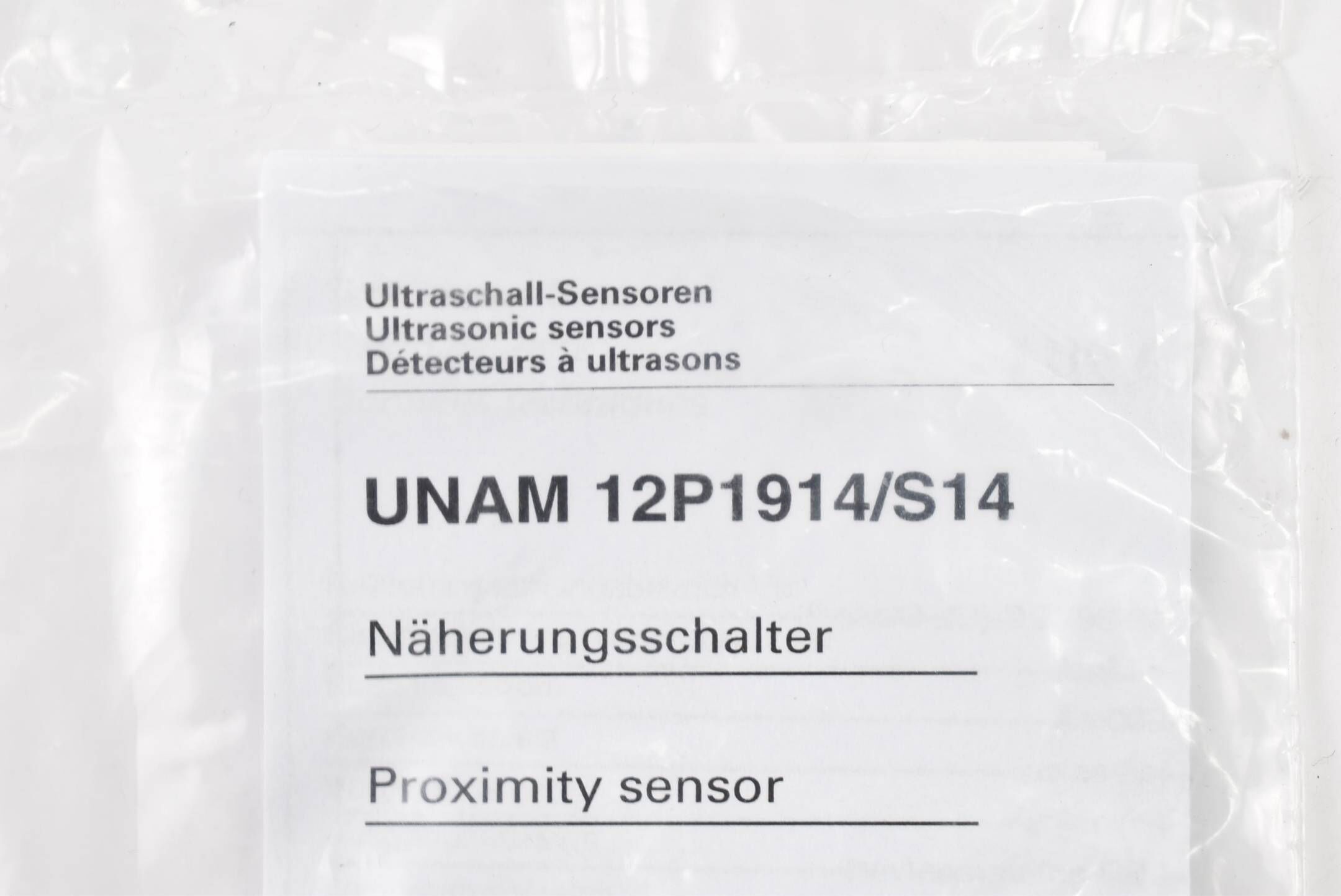 Baumer Ultraschall Sensor Näherungsschalter UNAM 12P1914/S14 ( UNAM12P1914/S14 )